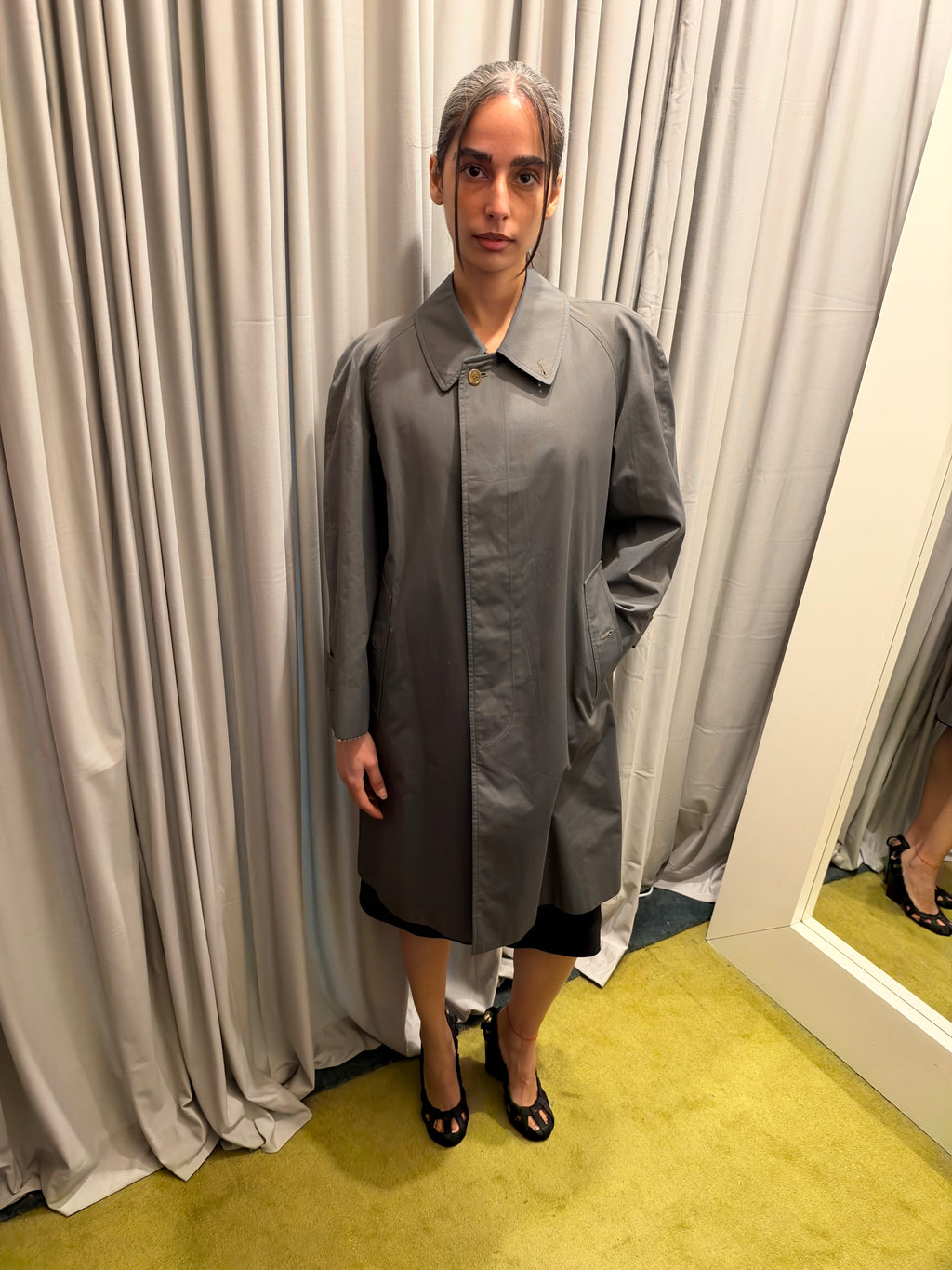 Vintage Burberry Khaki Trench Coat