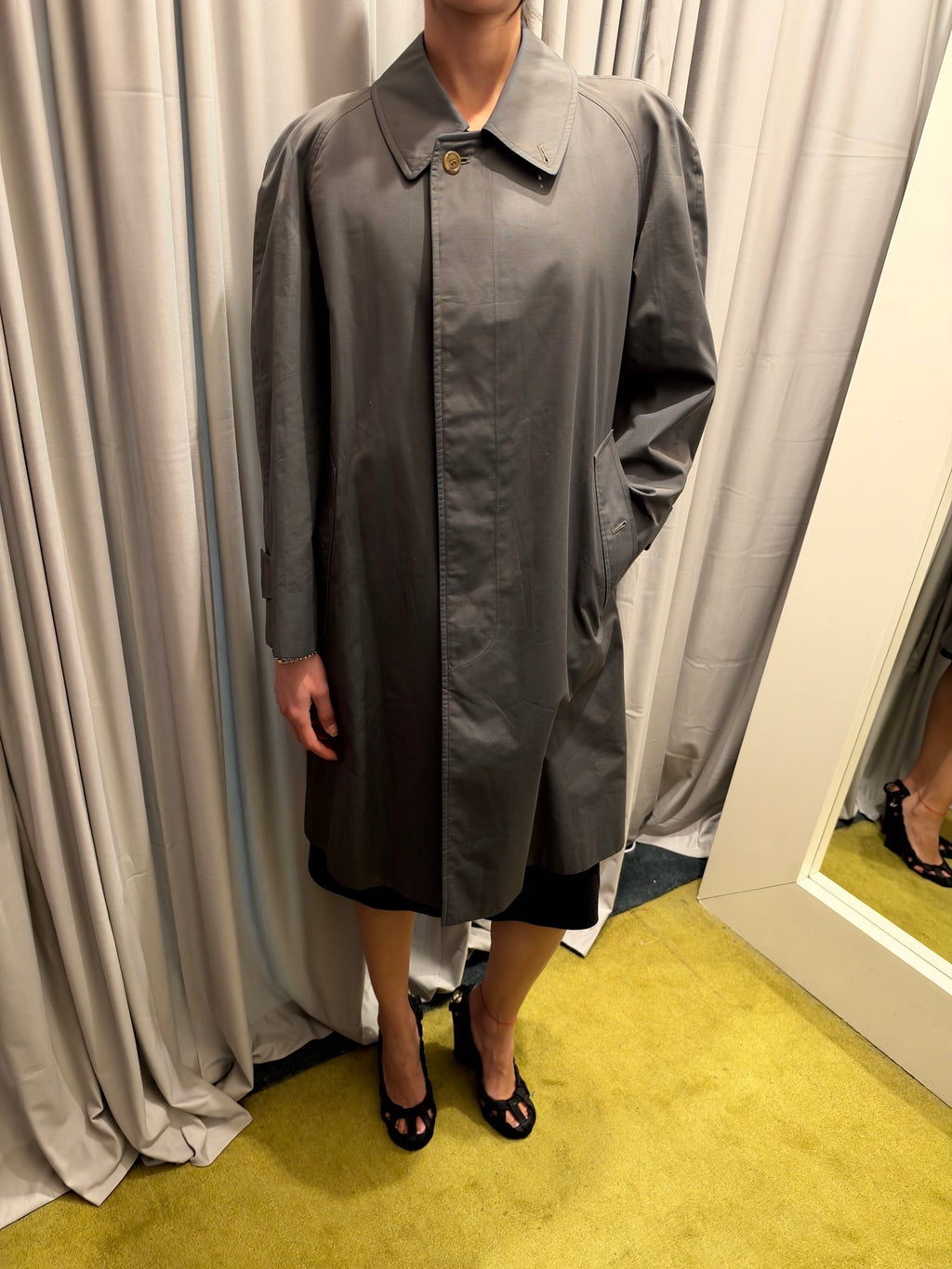 Vintage Burberry Khaki Trench Coat