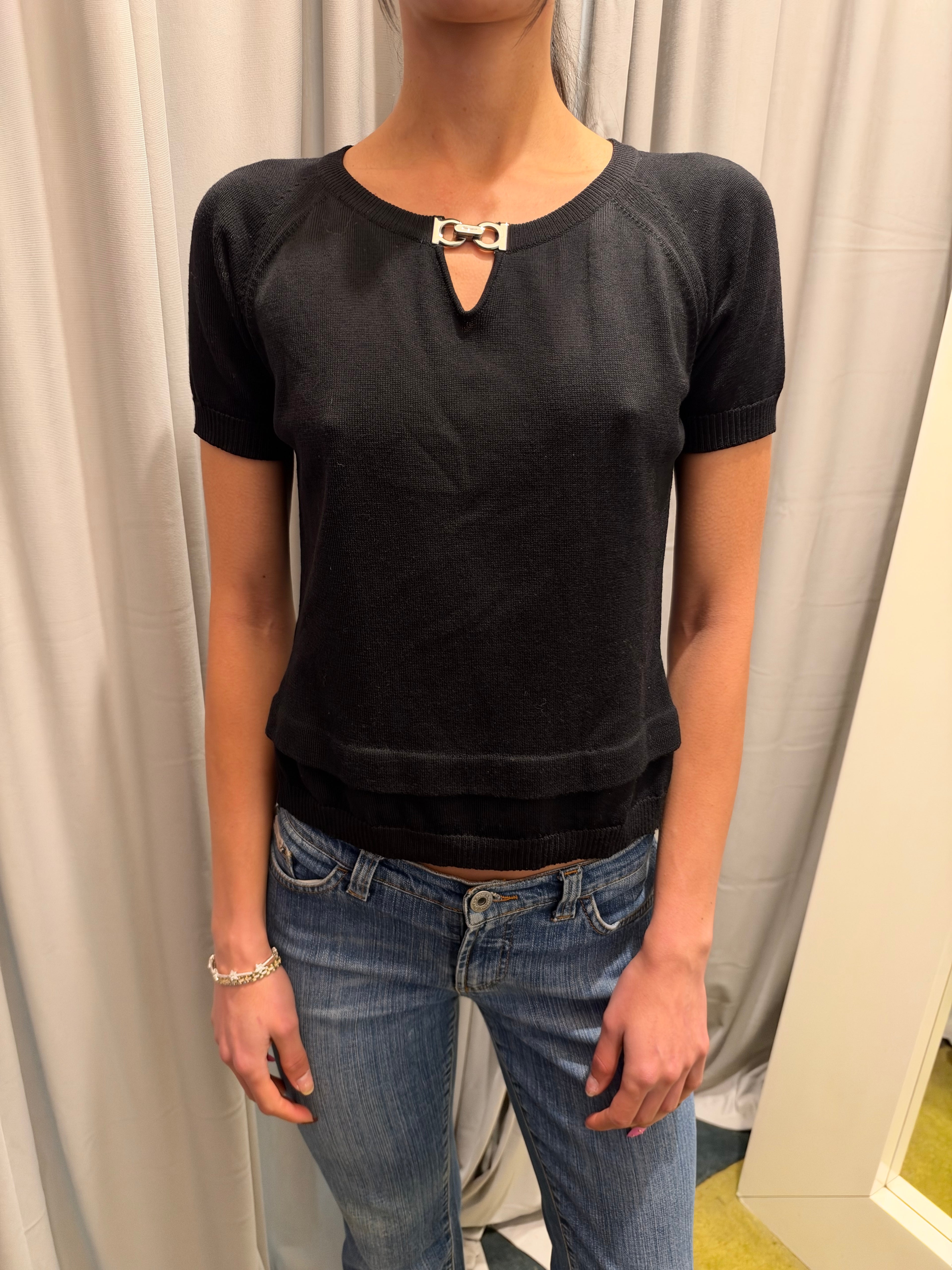 Vintage Salvatore Ferragamo Wool Top