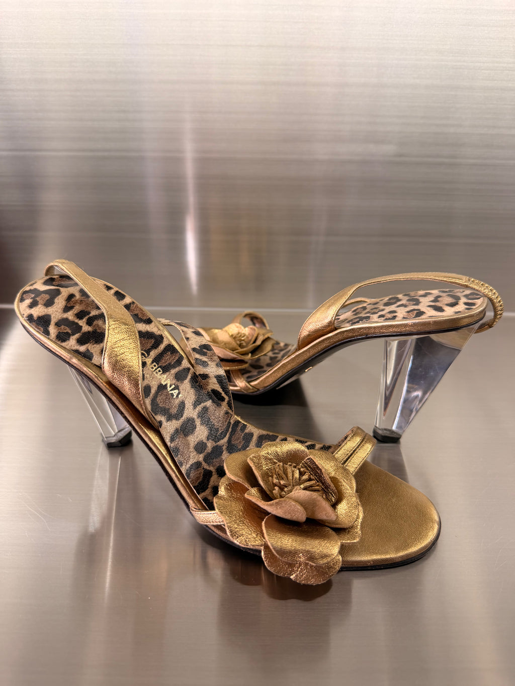 Dolce and Gabana Golden Heels