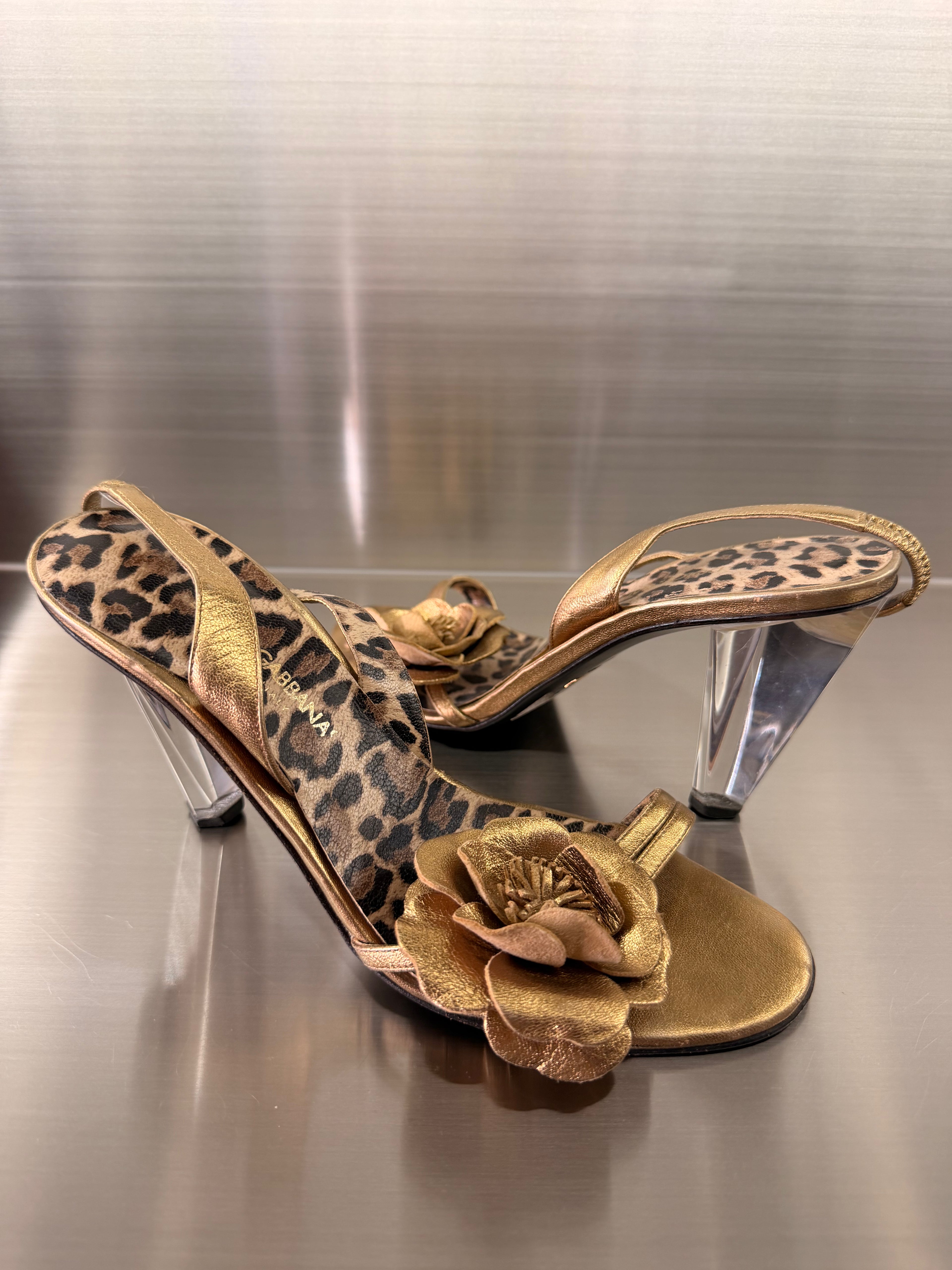 Dolce and Gabana Golden Heels