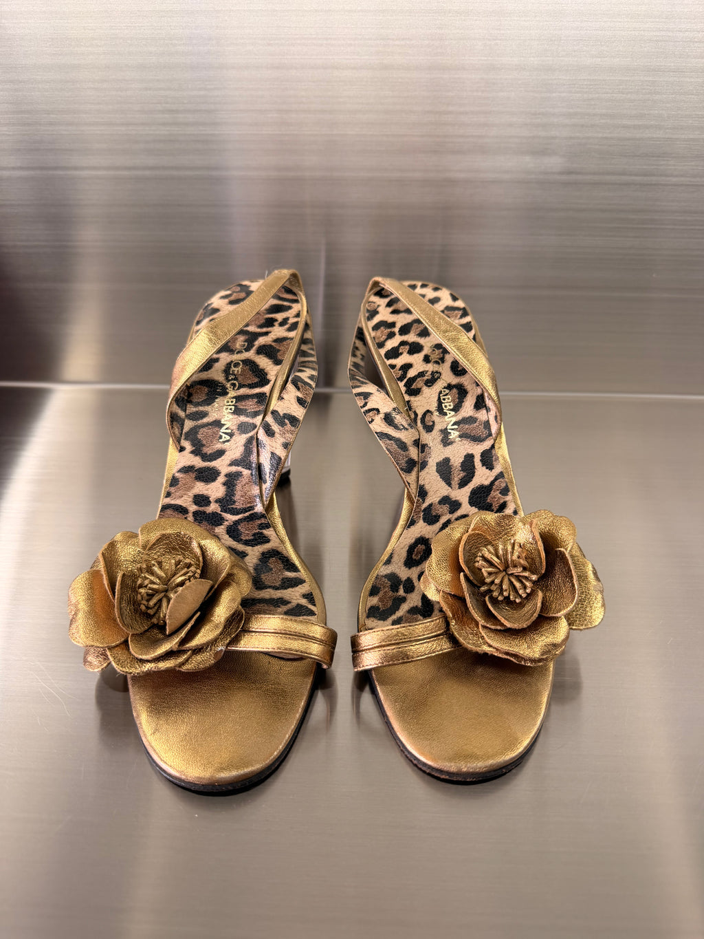 Dolce and Gabana Golden Heels