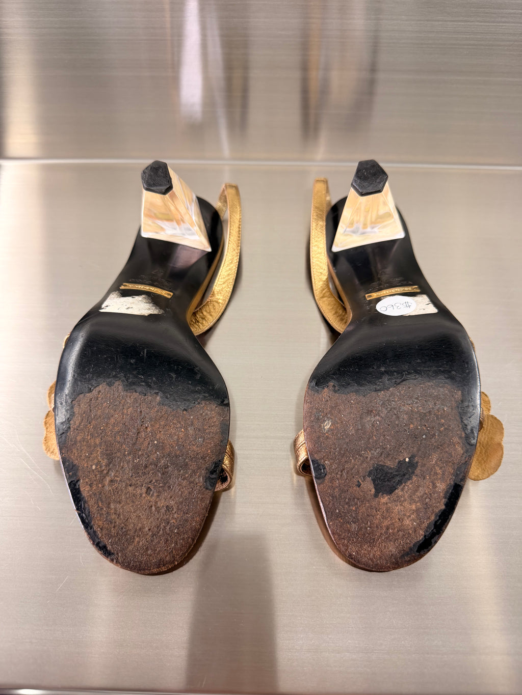 Dolce and Gabana Golden Heels