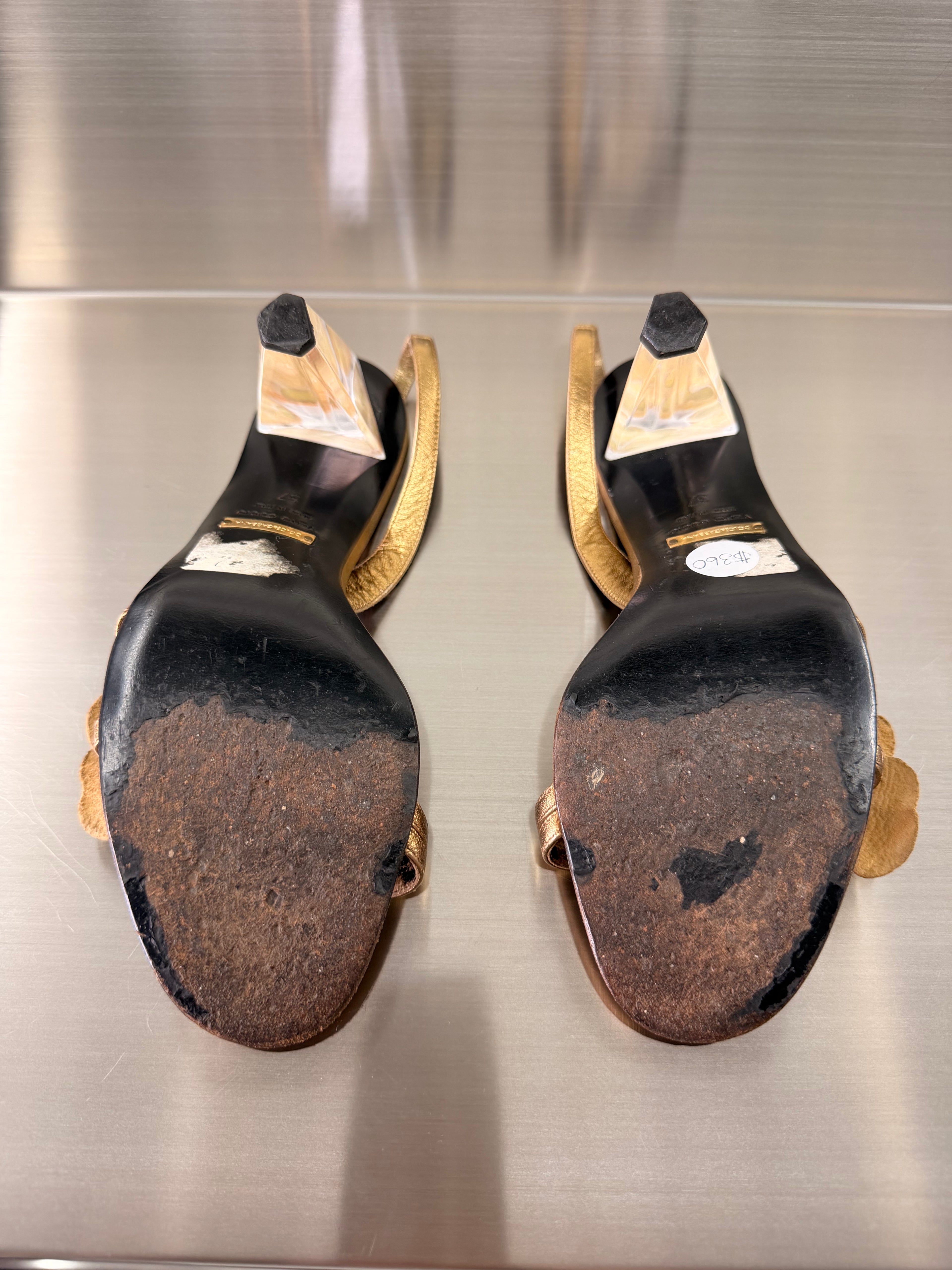 Dolce and Gabana Golden Heels