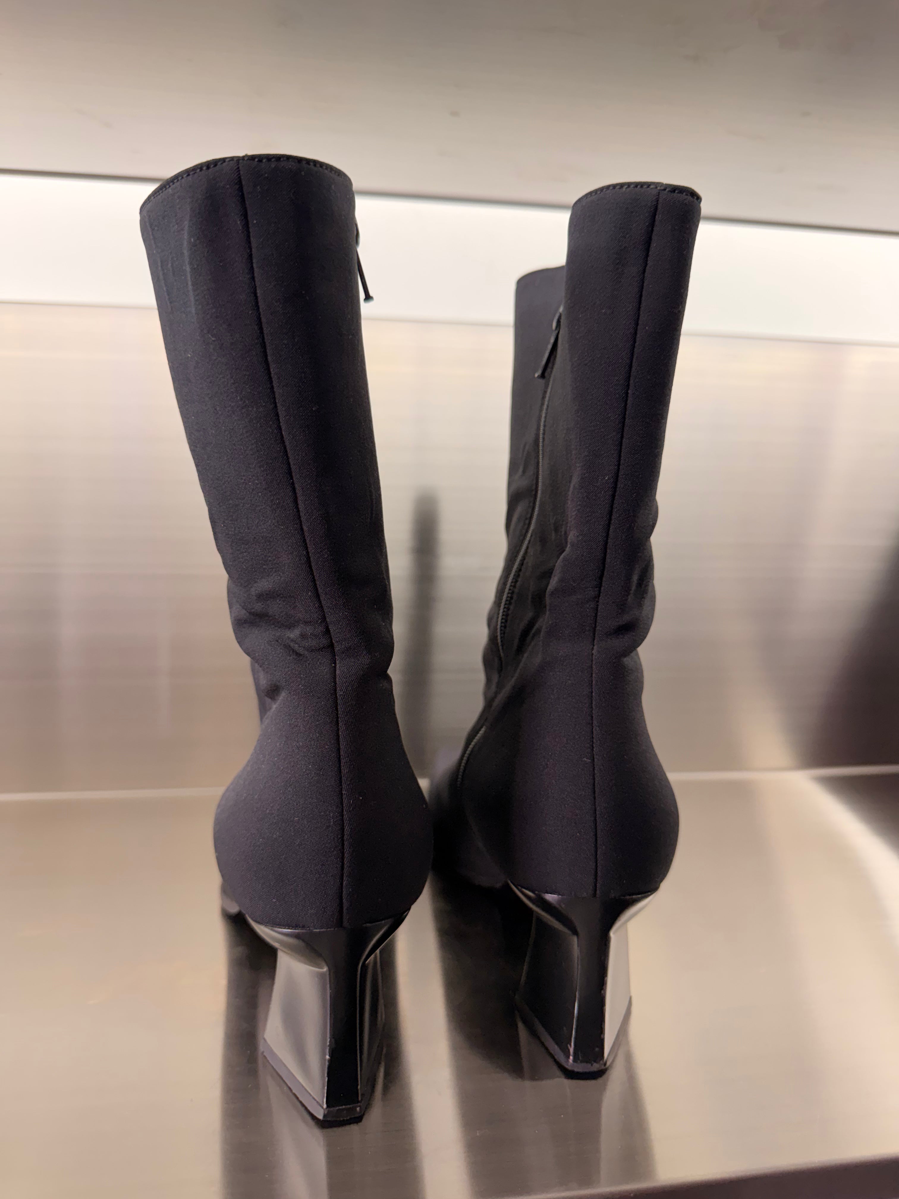 Prada Black Sock Boots