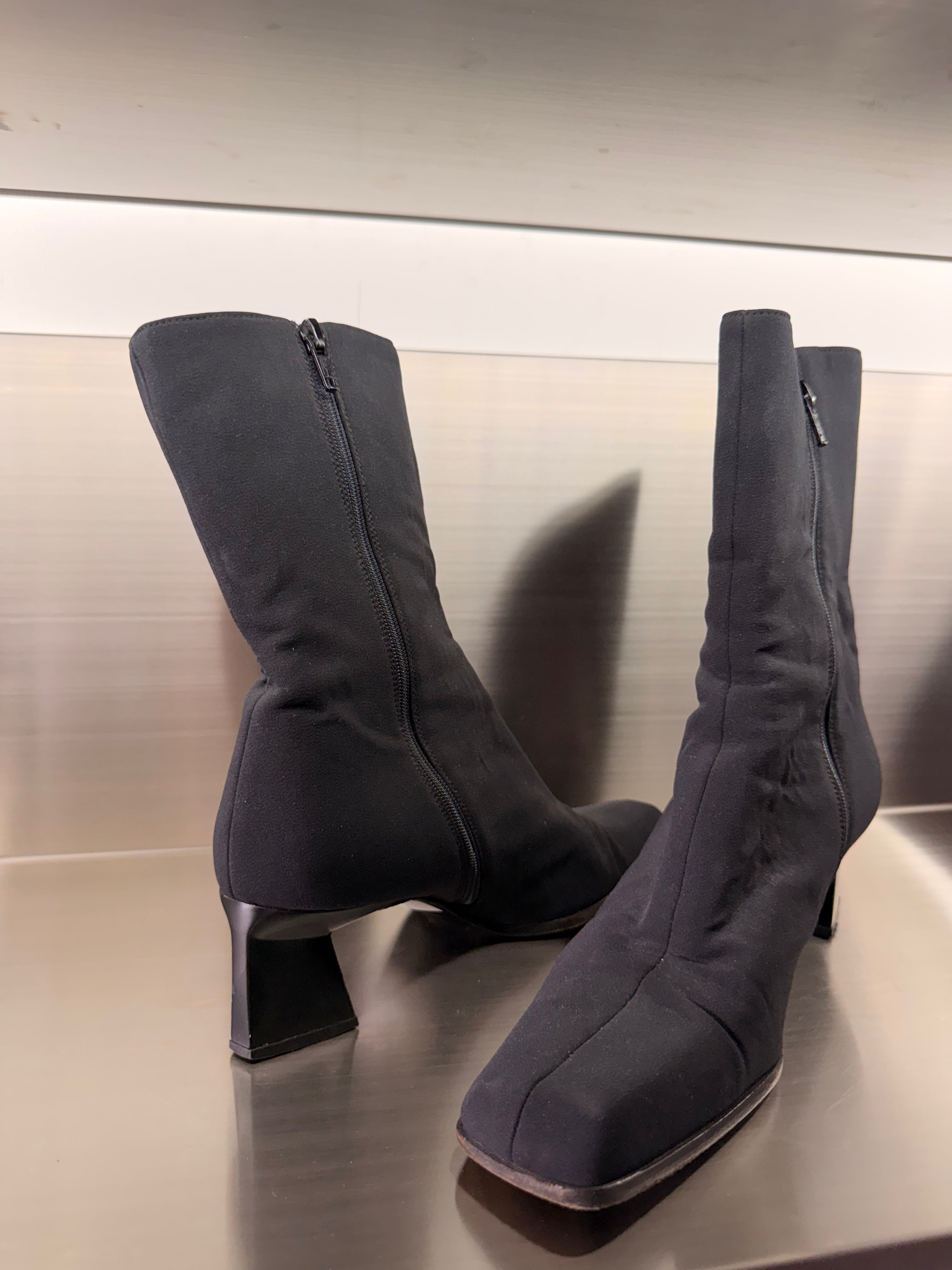 Prada Black Sock Boots