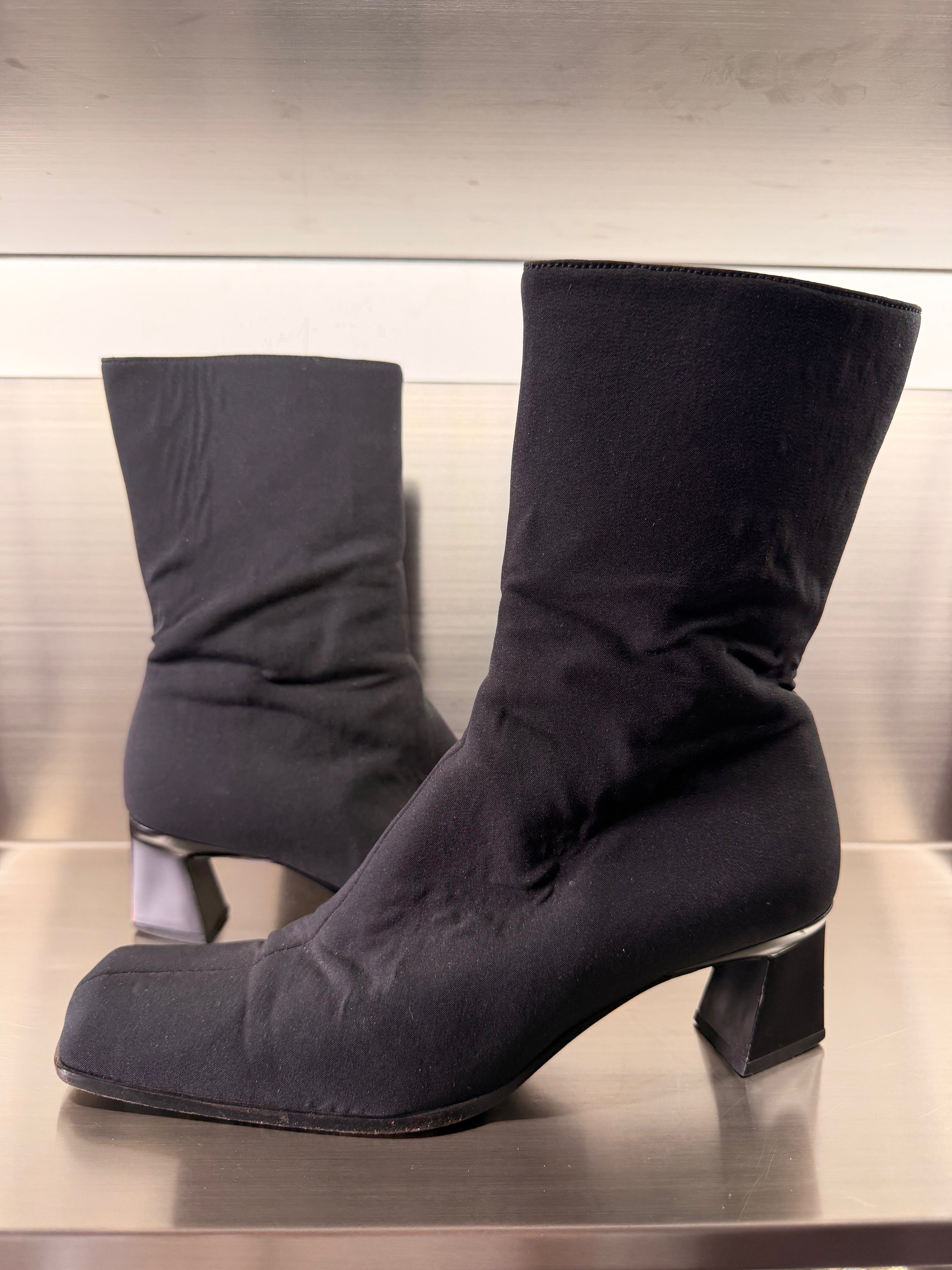 Prada Black Sock Boots