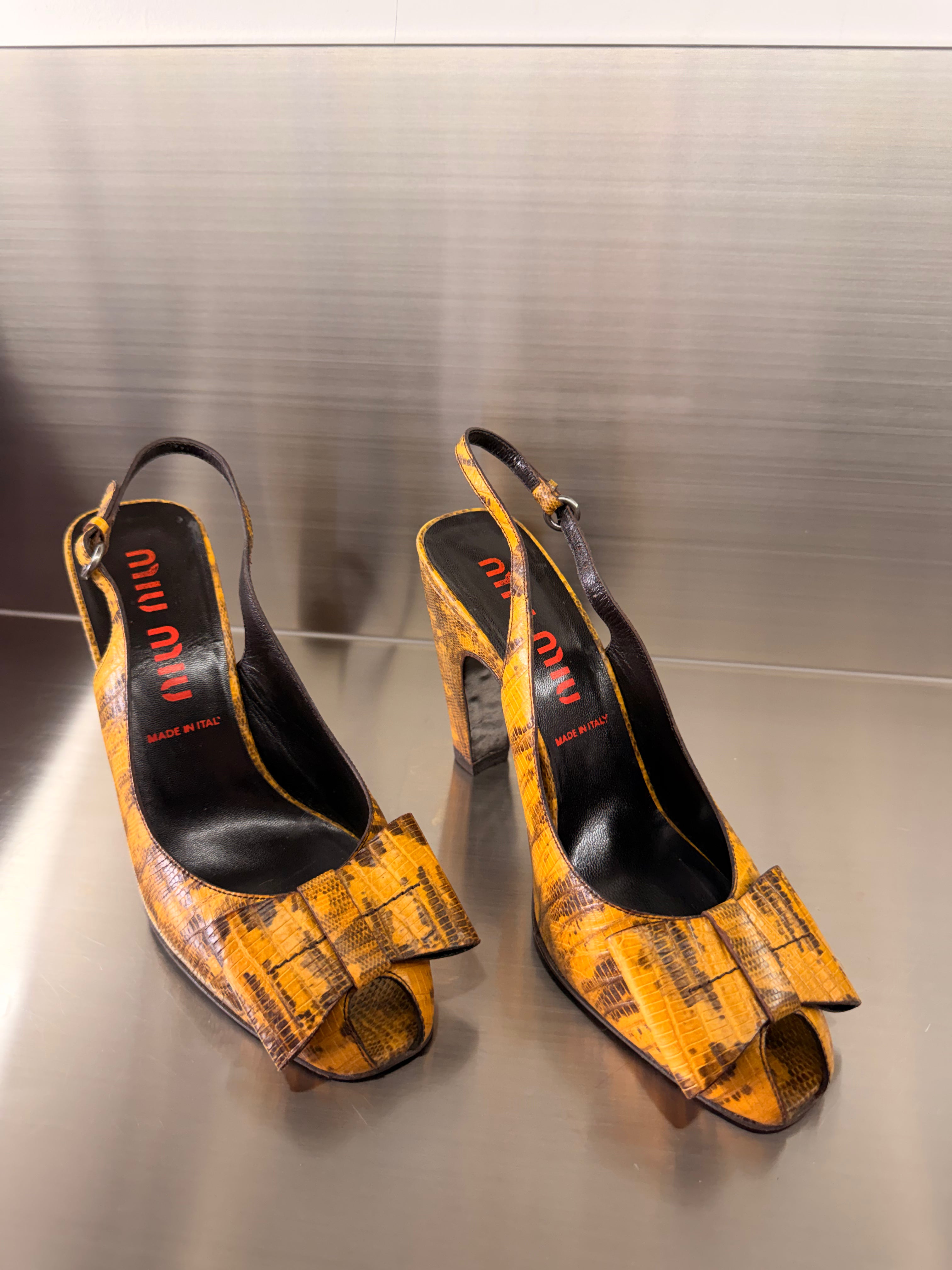 Miu Miu Lizard Heels