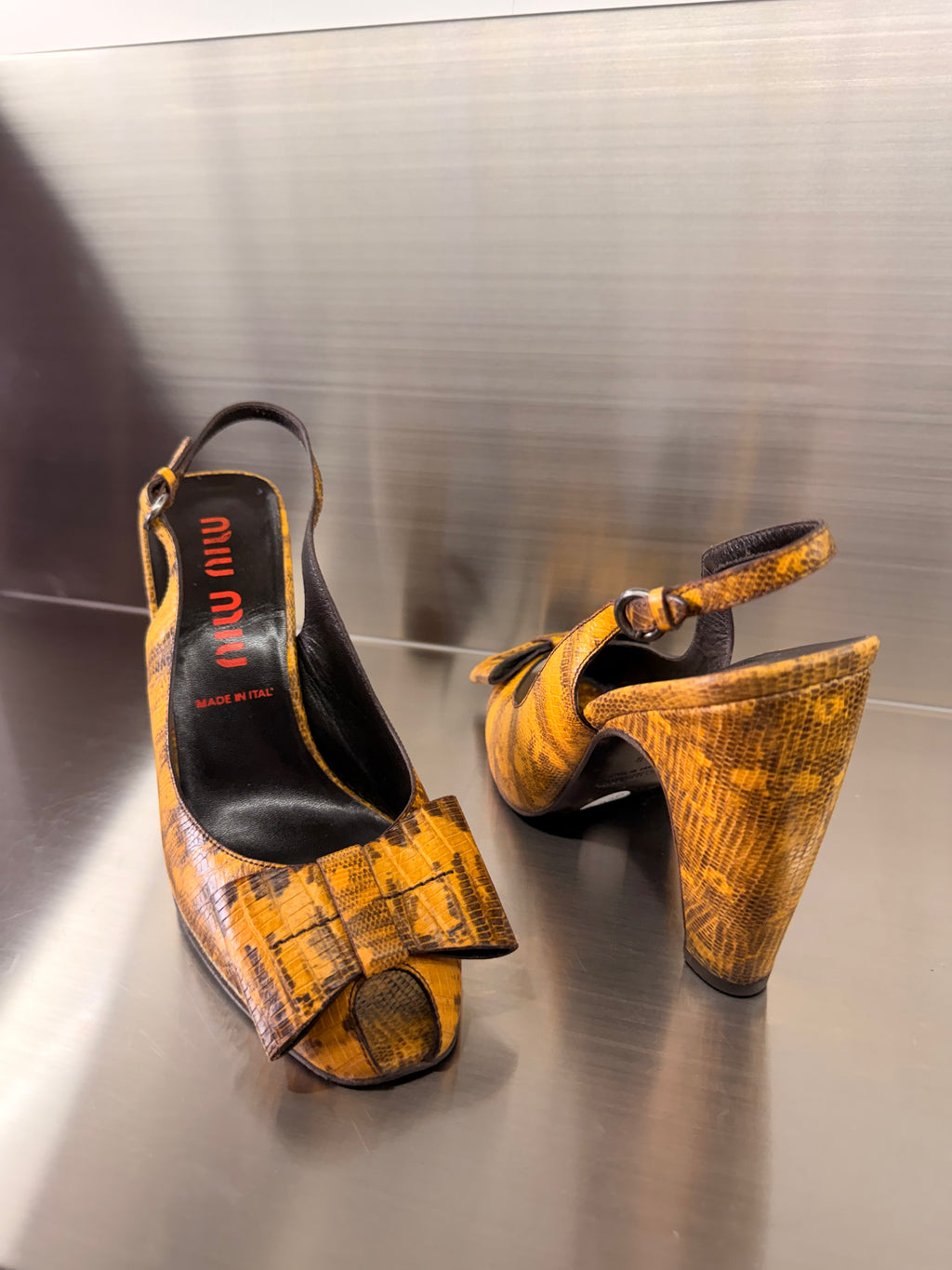 Miu Miu Lizard Heels
