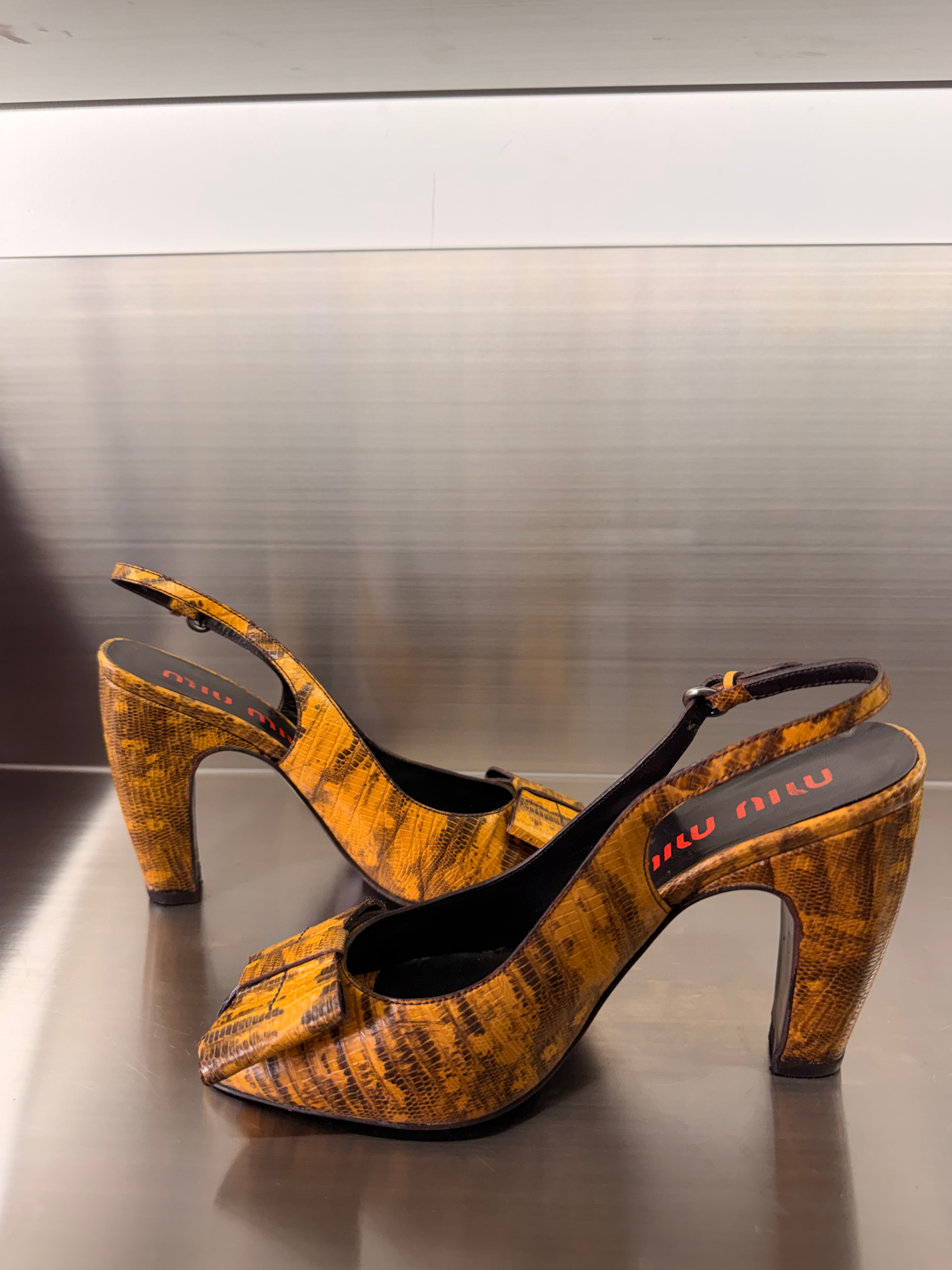 Miu Miu Lizard Heels
