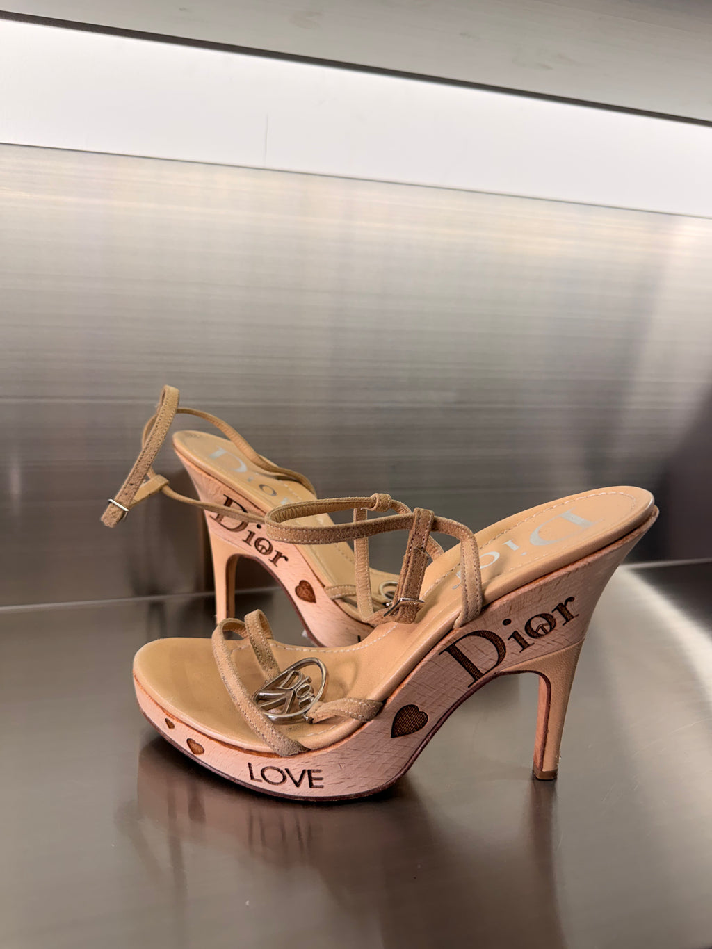 Dior Wooden Peace Heels