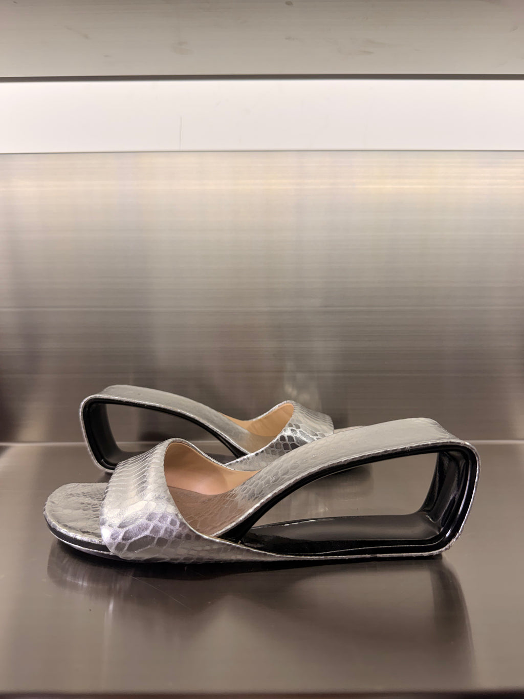 United Nude Silver Sandals