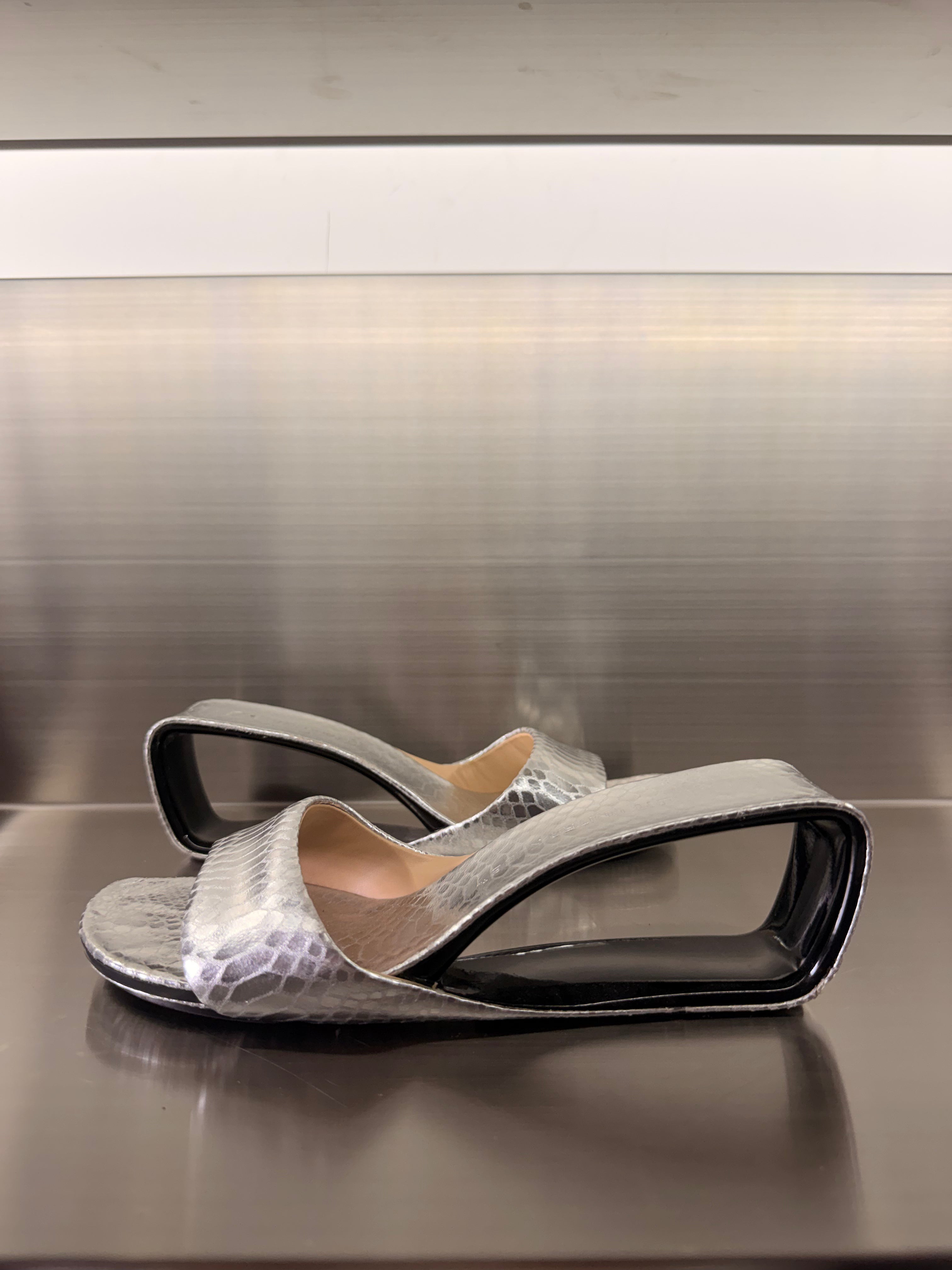United Nude Silver Sandals