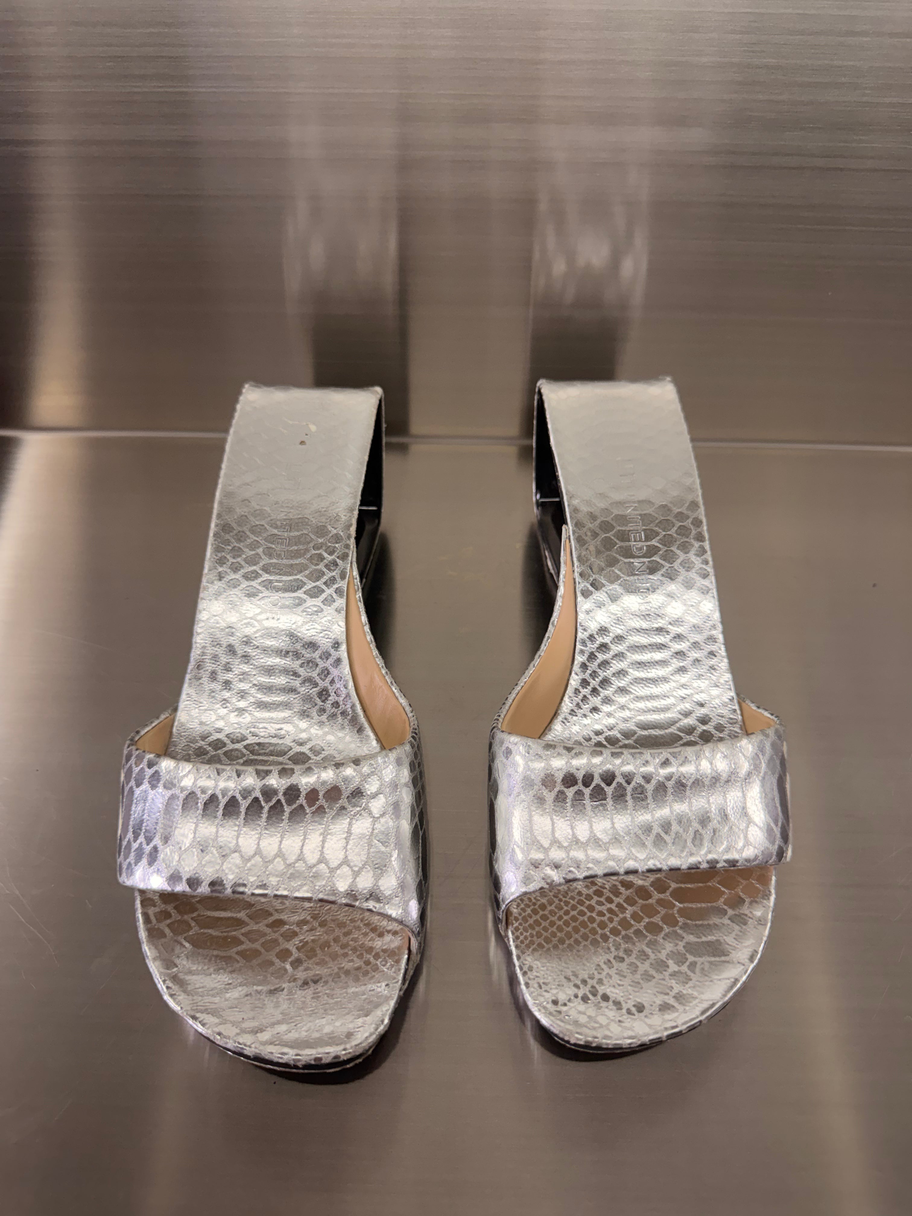 United Nude Silver Sandals