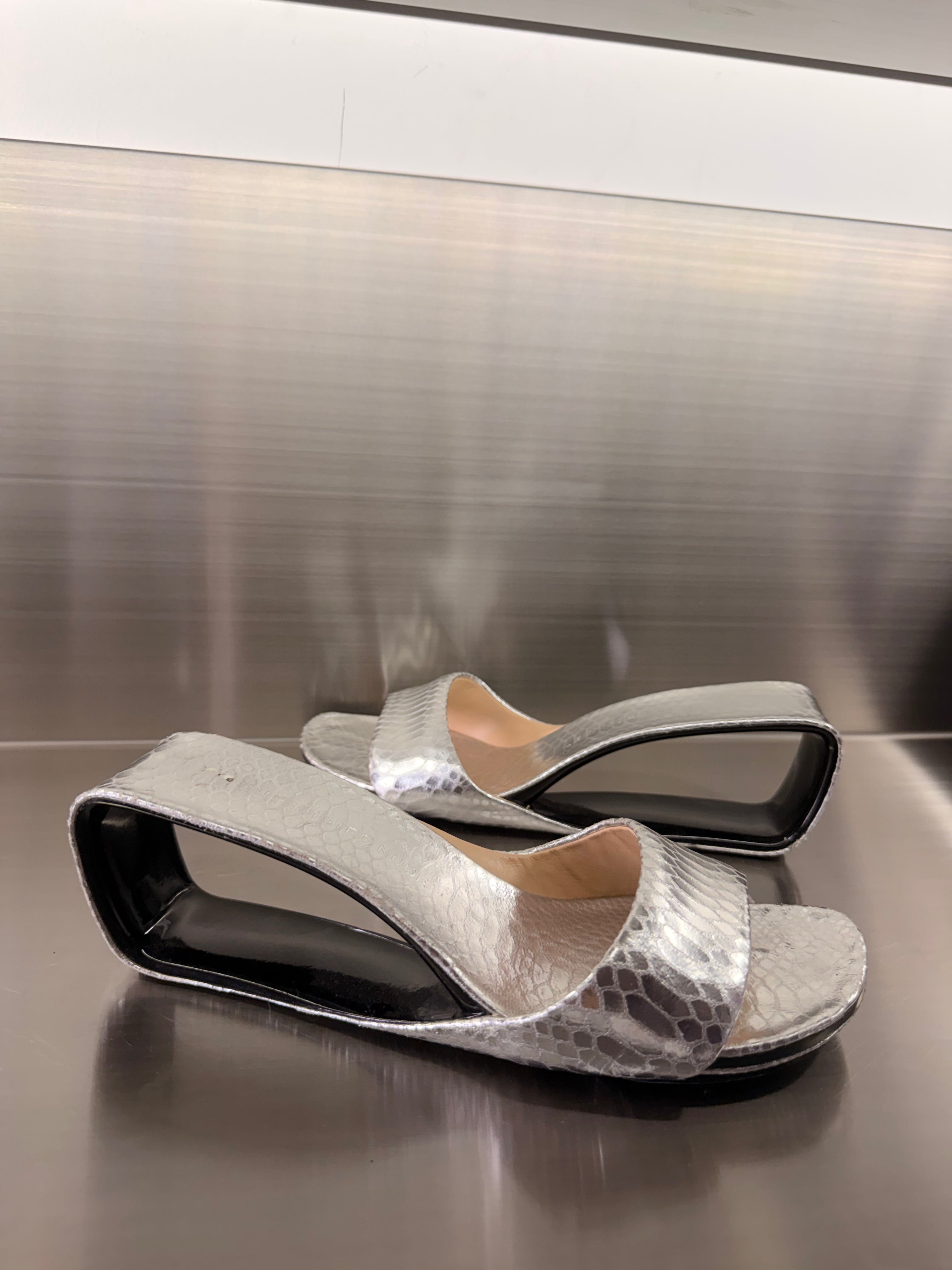 United Nude Silver Sandals