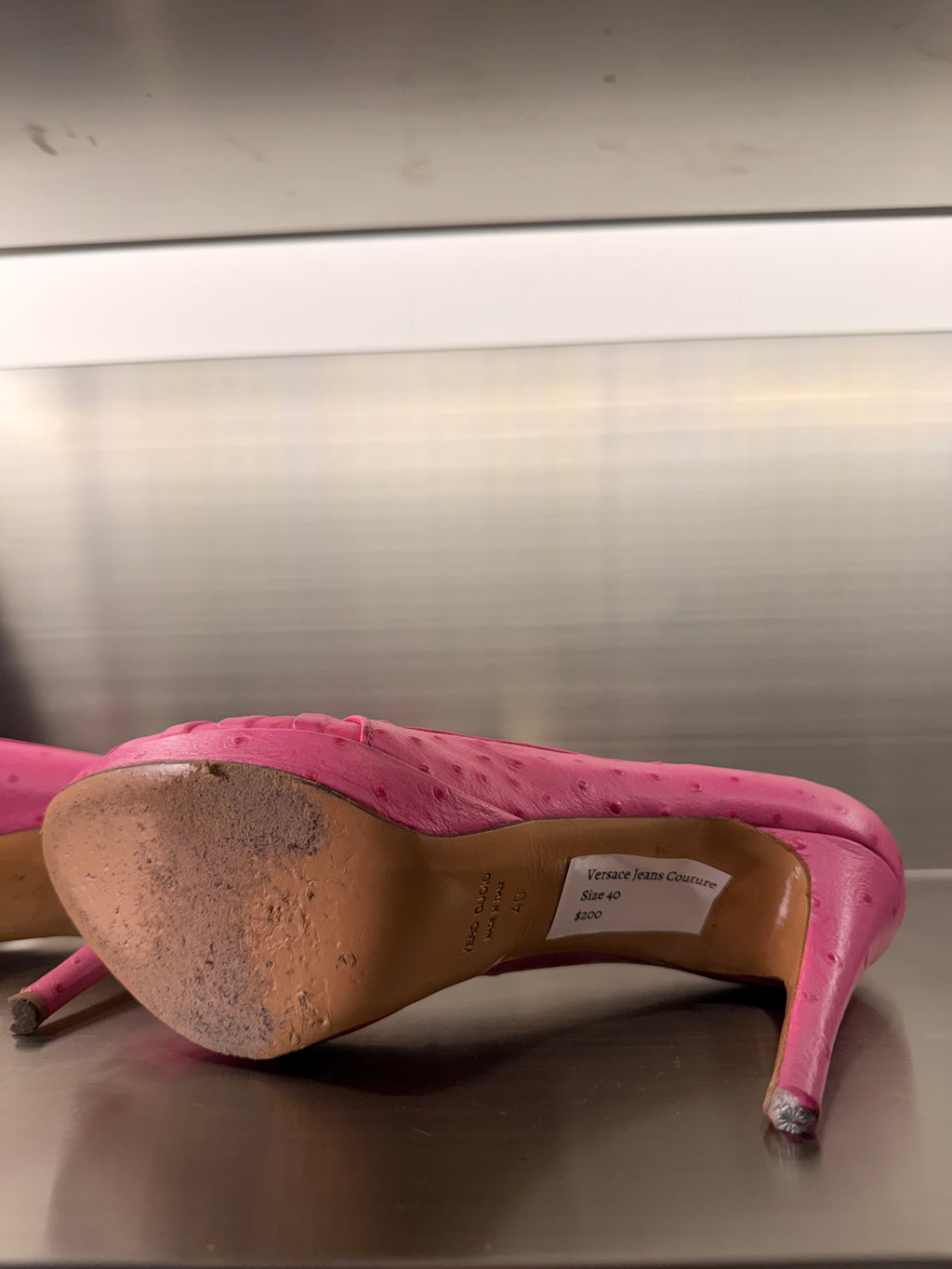 Versace Jeans Couture Pink Heels