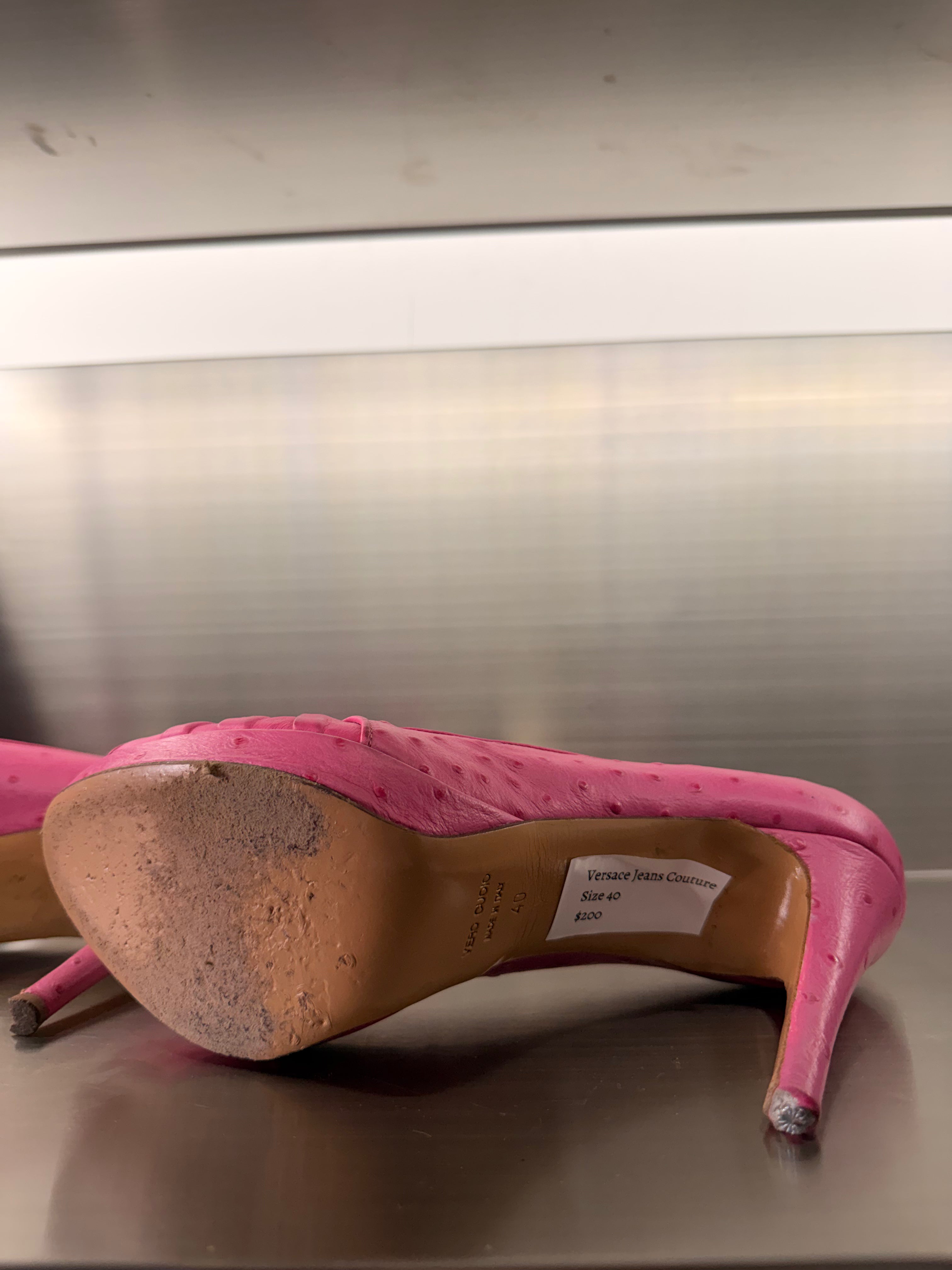 Versace Jeans Couture Pink Heels