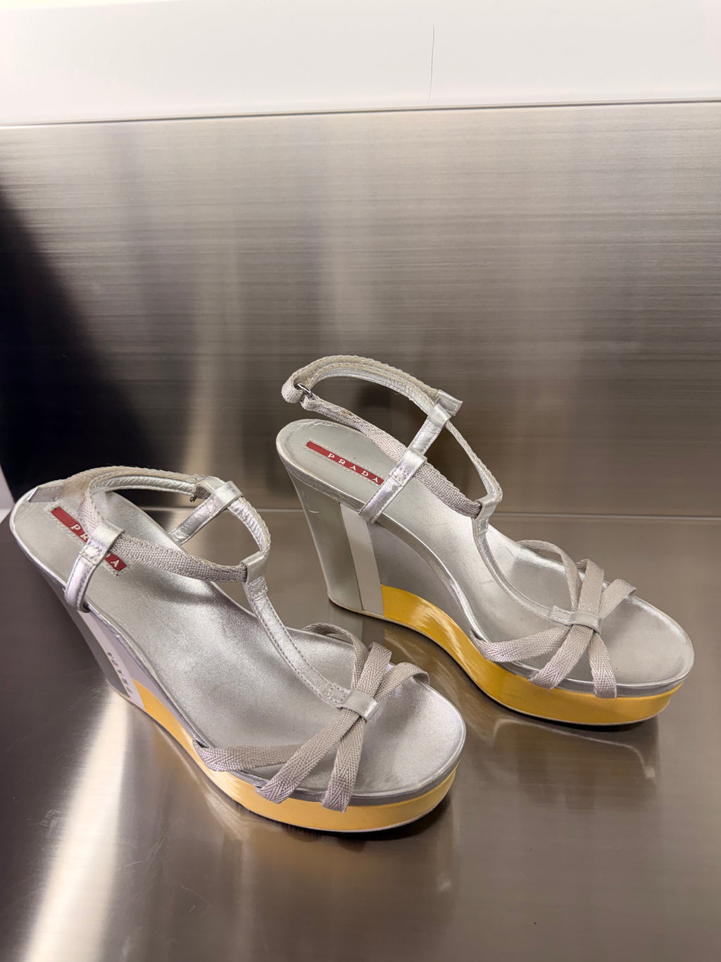 Prada Sport Wedge Sandals