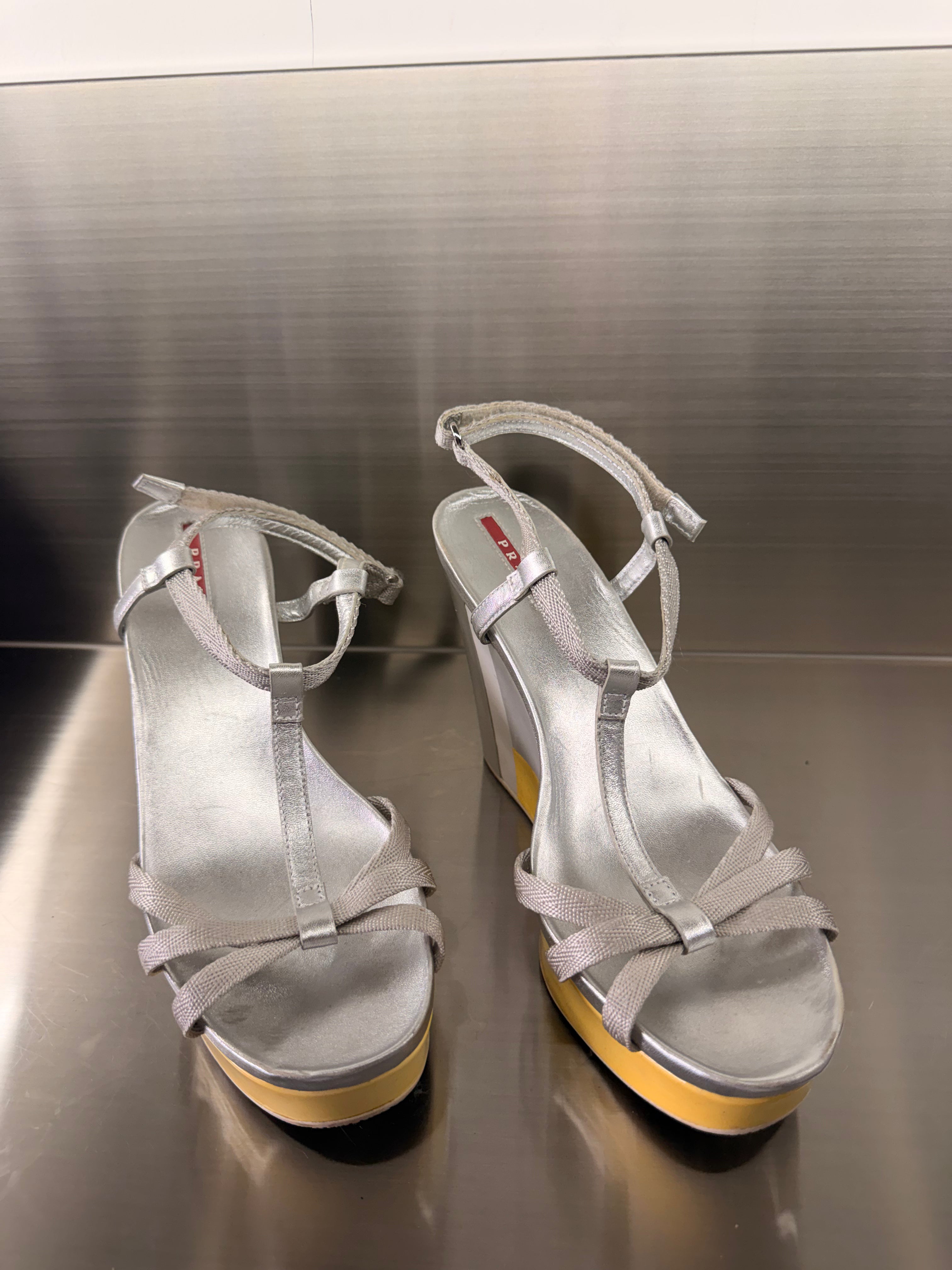 Prada Sport Wedge Sandals