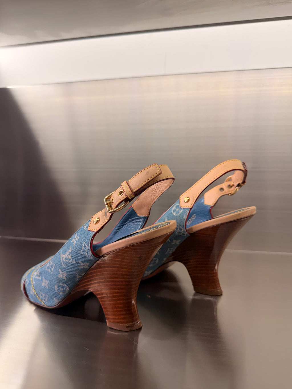Louis Vuitton Denim Sandals