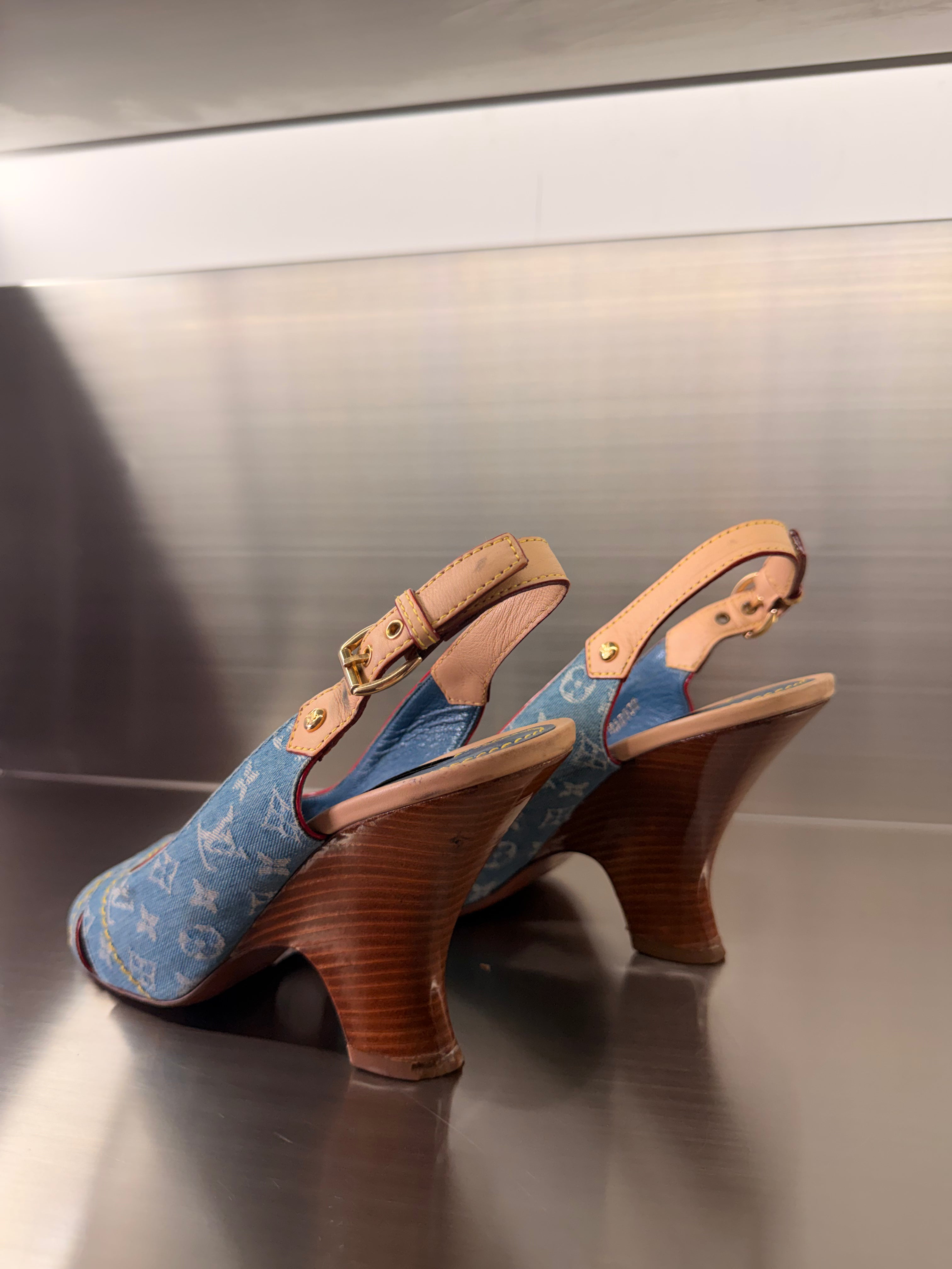 Louis Vuitton Denim Sandals