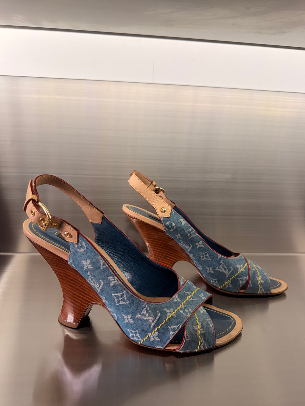 Louis Vuitton Denim Sandals