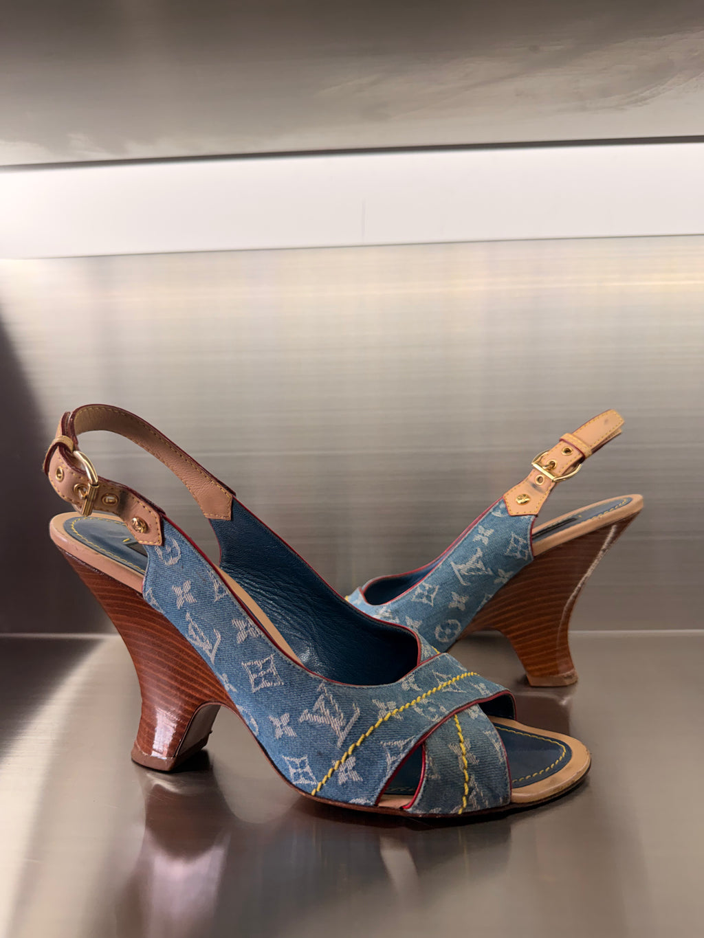 Louis Vuitton Denim Sandals