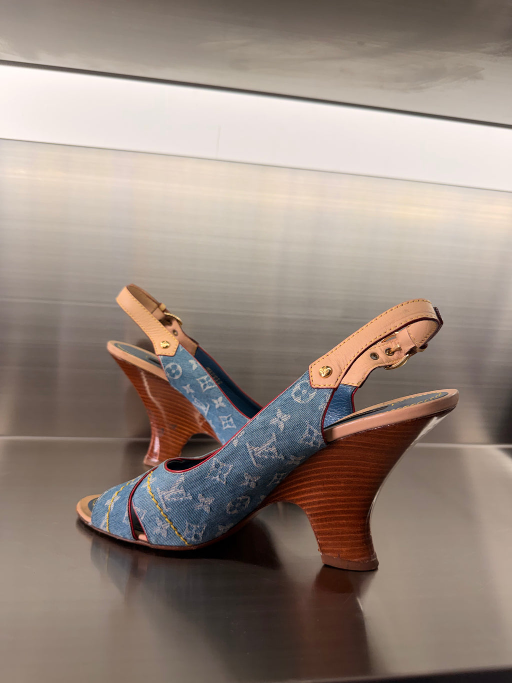 Louis Vuitton Denim Sandals