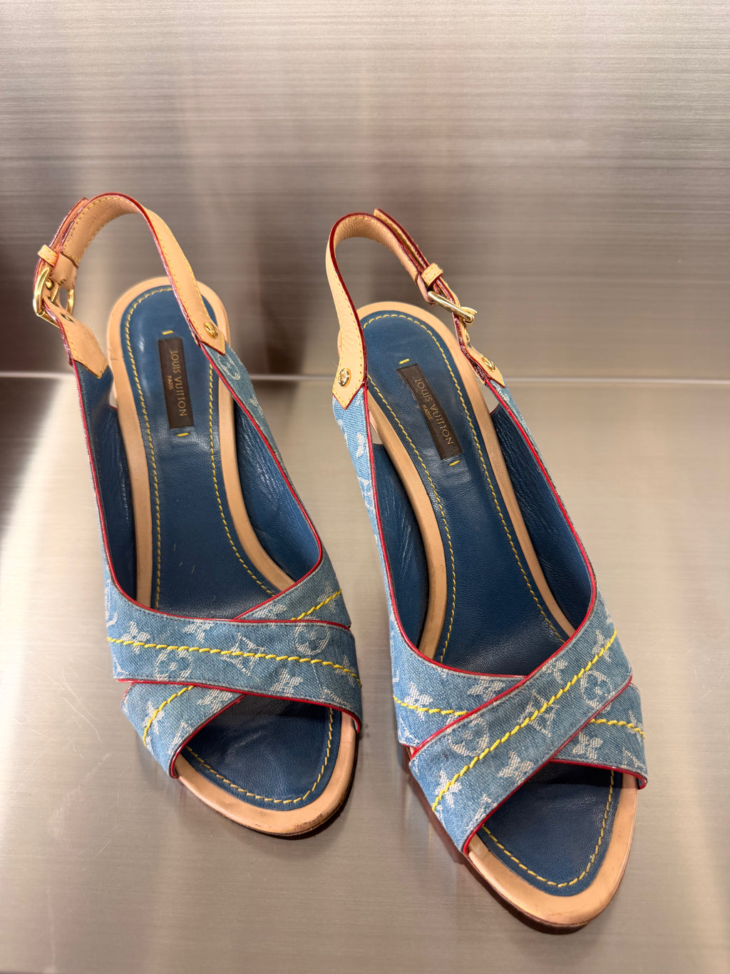 Louis Vuitton Denim Sandals
