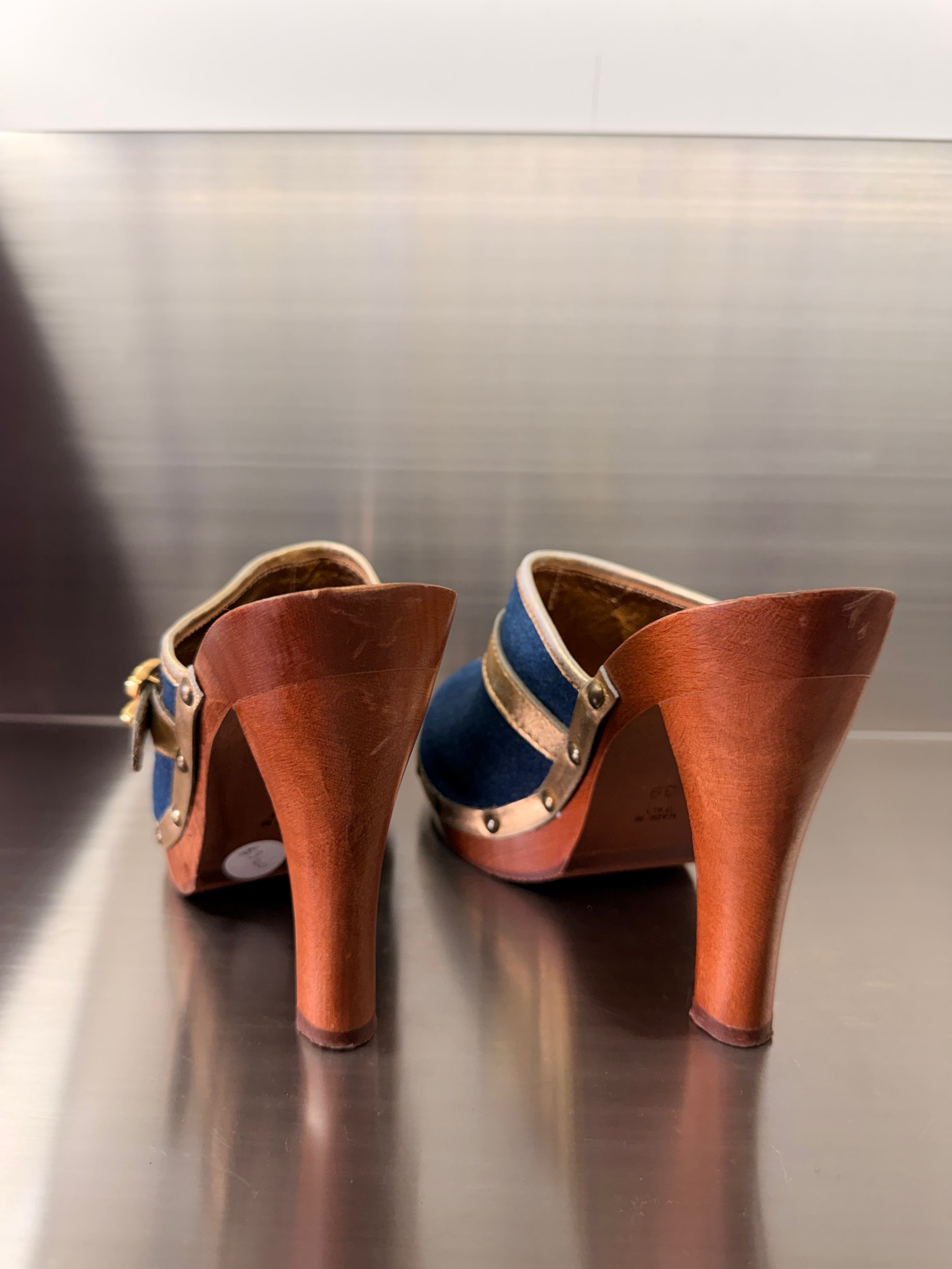 Dolce and Gabana Denim Clogs