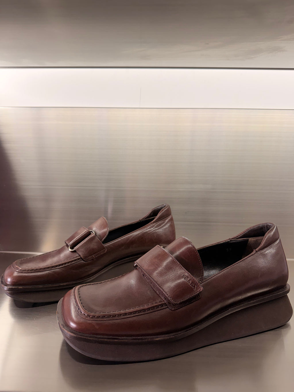 Prada Brown Loafers