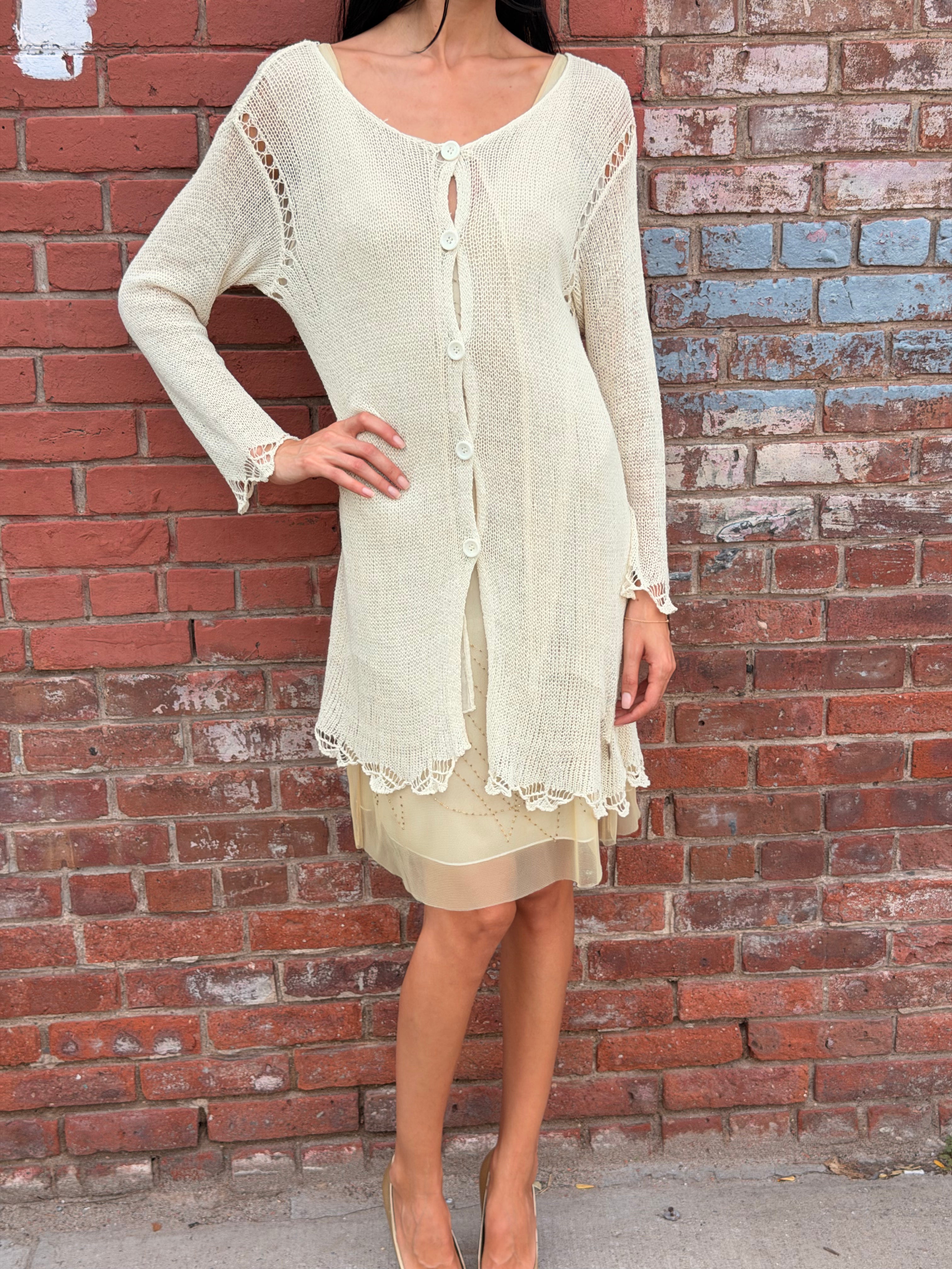 Twin Set Silk Lined Cardigan