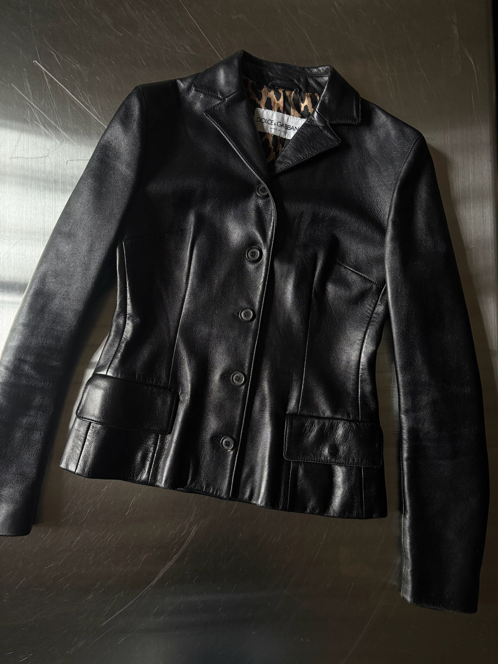 90s Dolce & Gabbana Leather Jacket