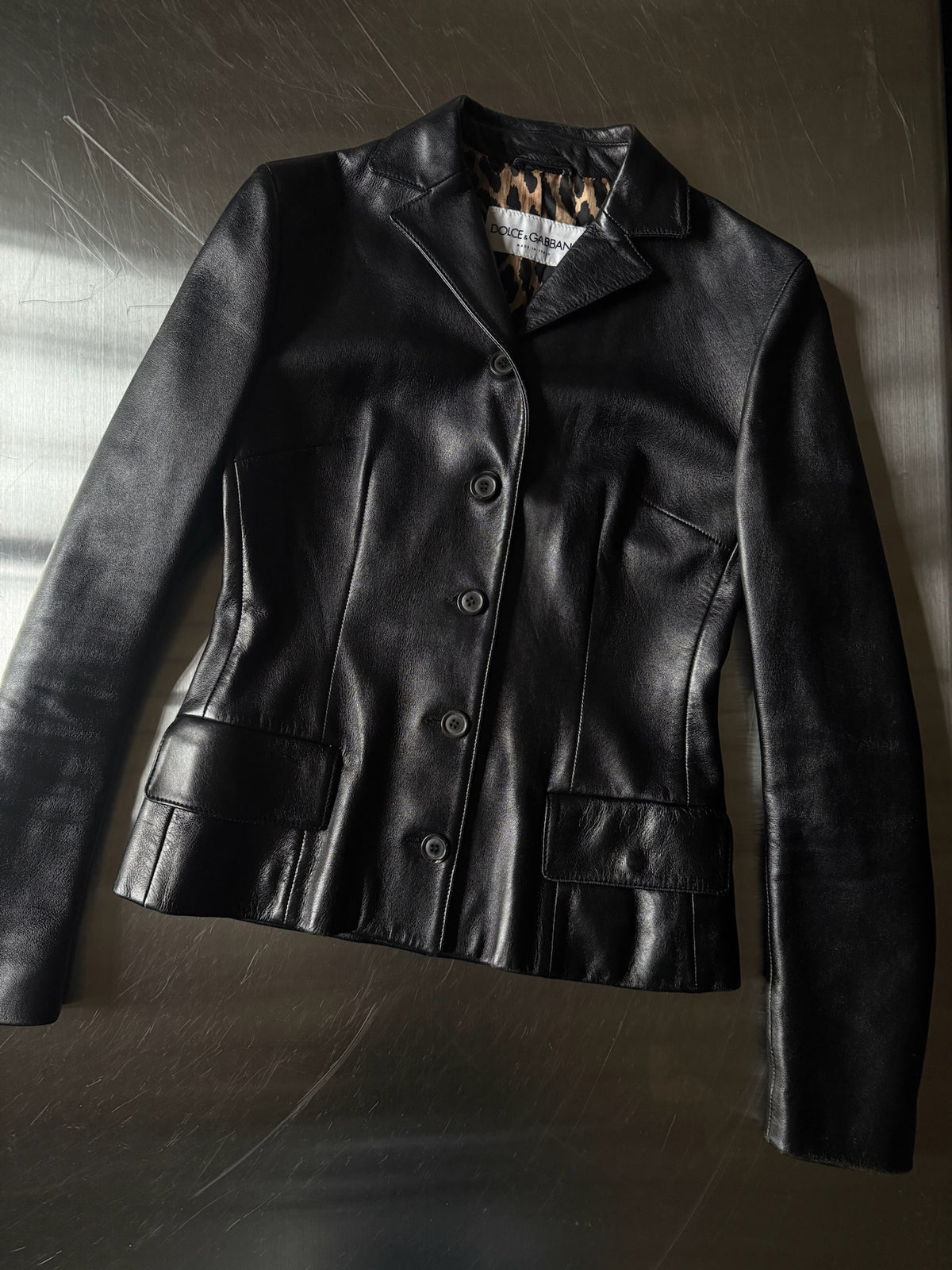 90s Dolce & Gabbana Leather Jacket