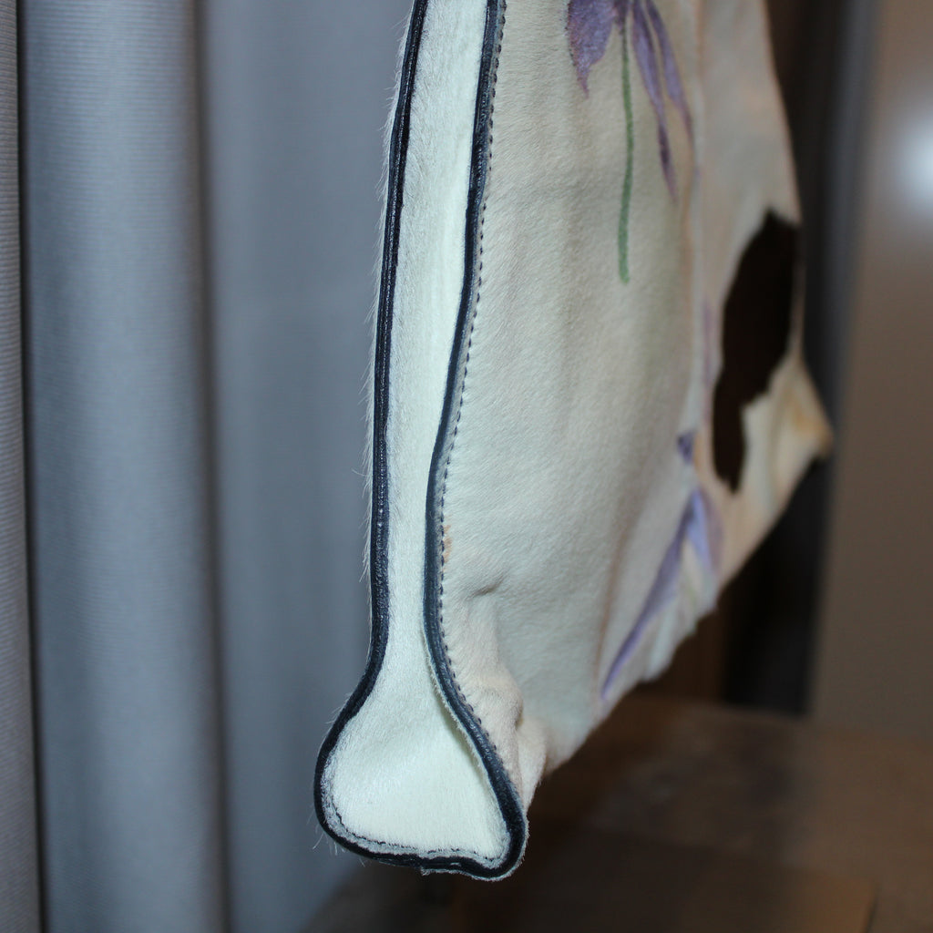 Gianni Versace 1999 Hand Painted Cowhide Bag