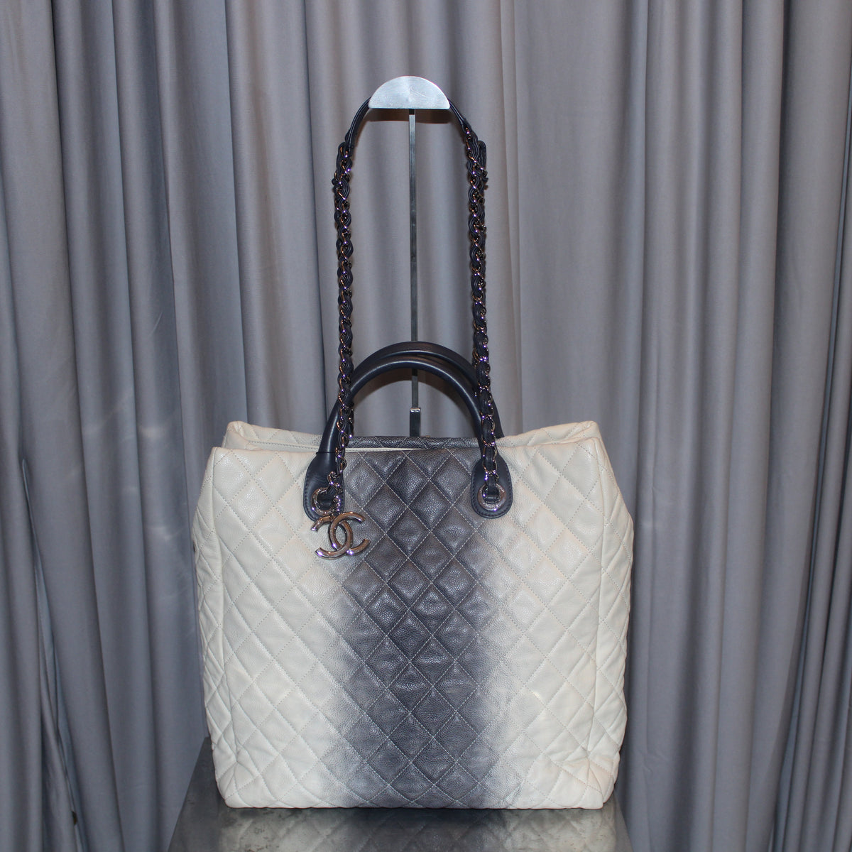 Chanel Large Caviar Ombre Tote Bag