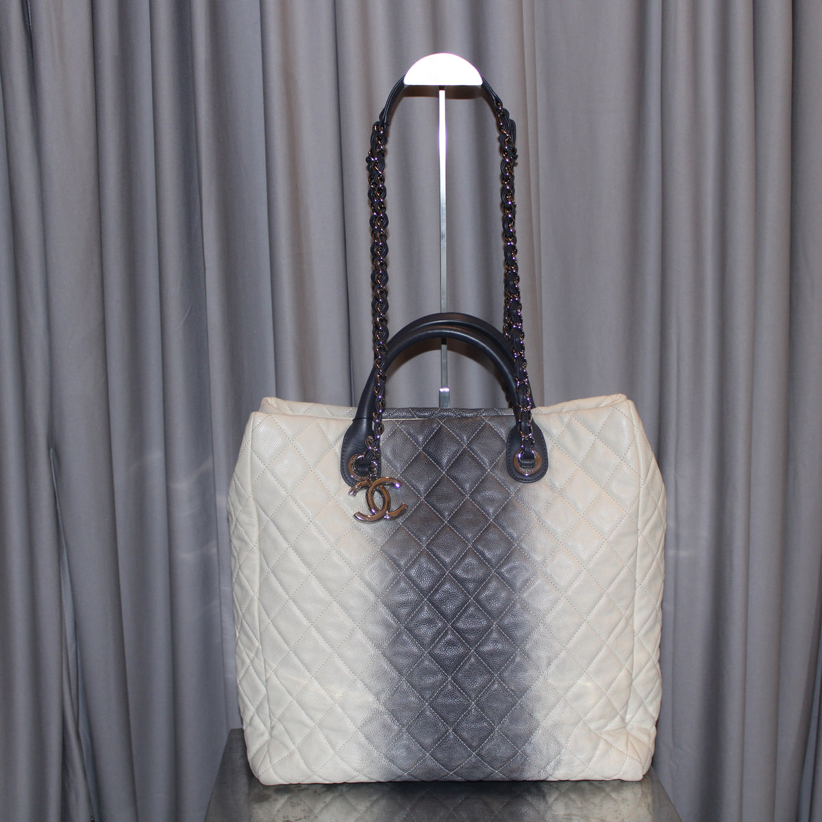 Chanel Large Caviar Ombre Tote Bag