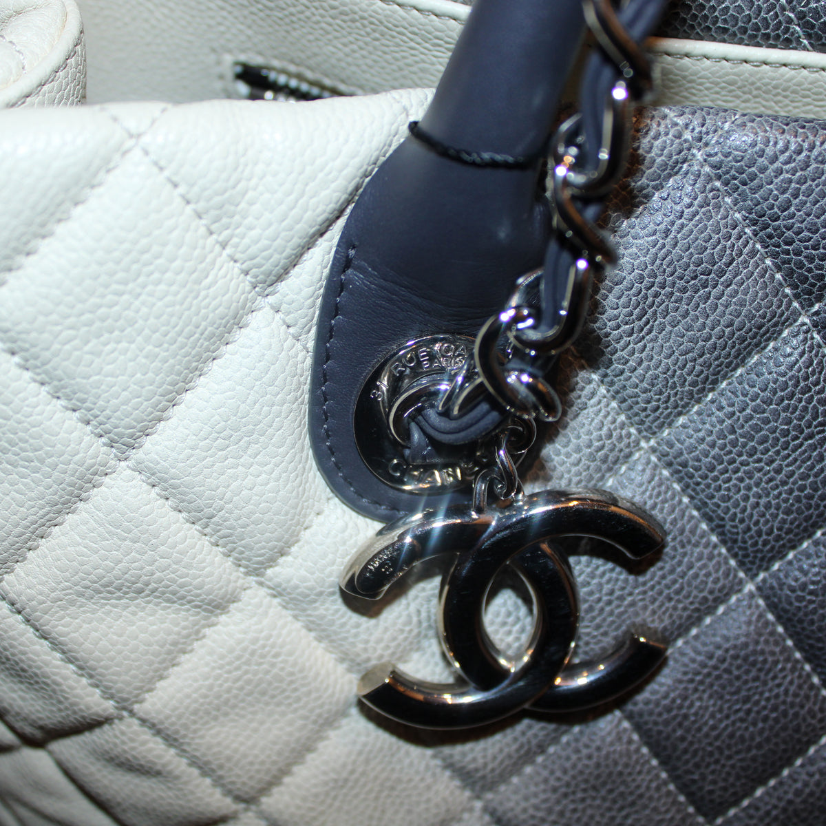 Chanel Large Caviar Ombre Tote Bag