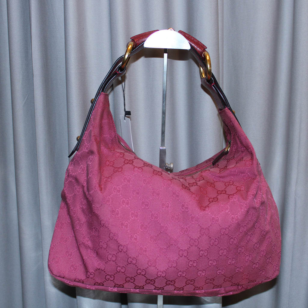 Gucci GG Canvas Horsebit Hobo