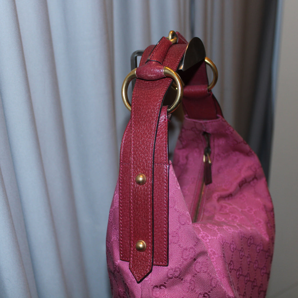 Gucci GG Canvas Horsebit Hobo
