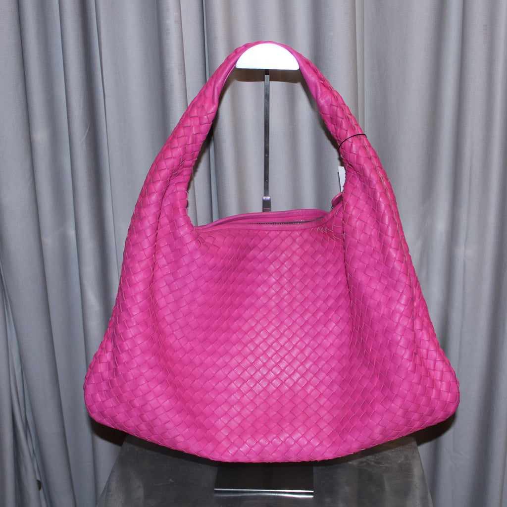 Bottega Veneta Pink Intrecciato Bag