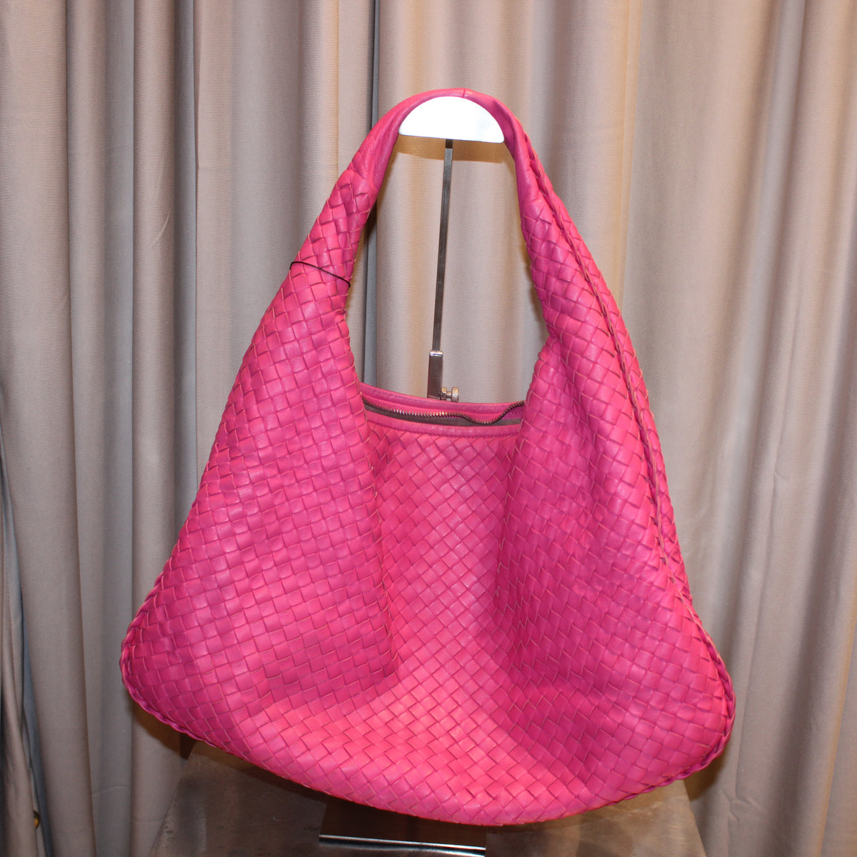 Bottega Veneta Pink Intrecciato Bag
