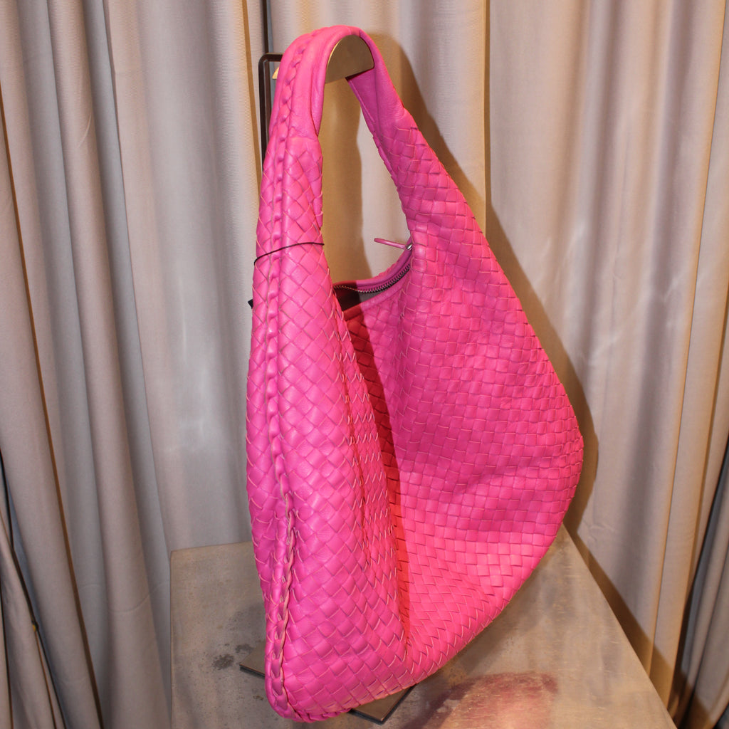 Bottega Veneta Pink Intrecciato Bag