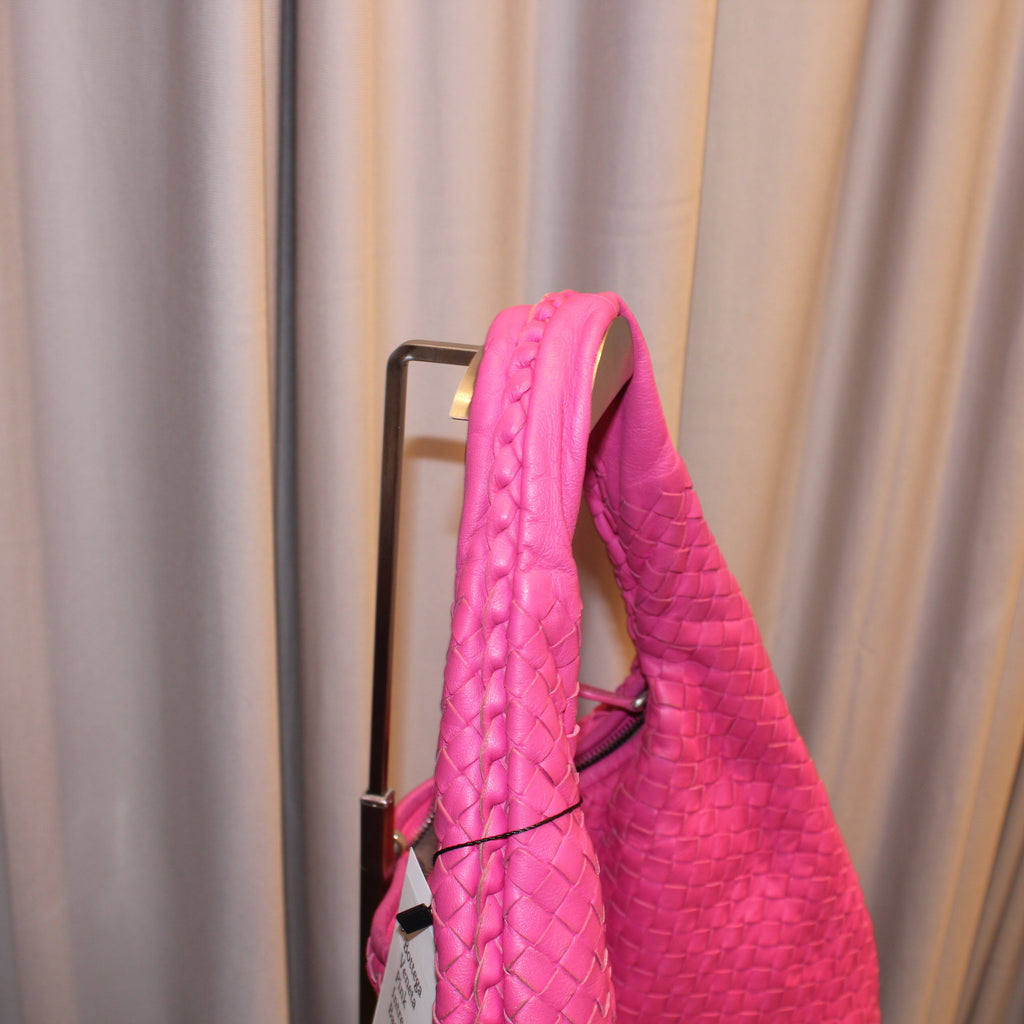 Bottega Veneta Pink Intrecciato Bag