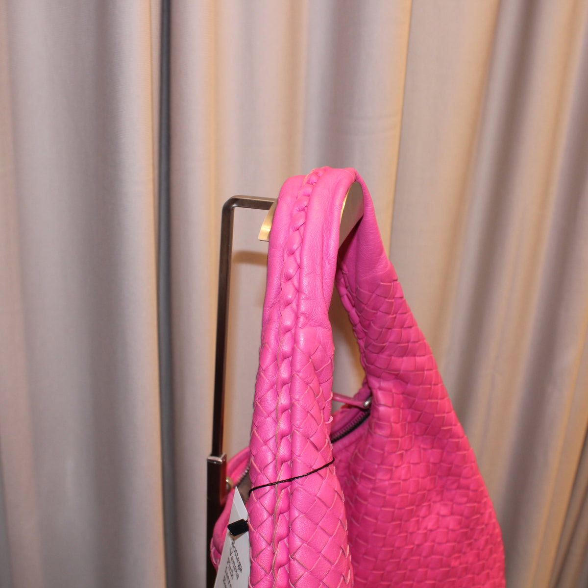 Bottega Veneta Pink Intrecciato Bag
