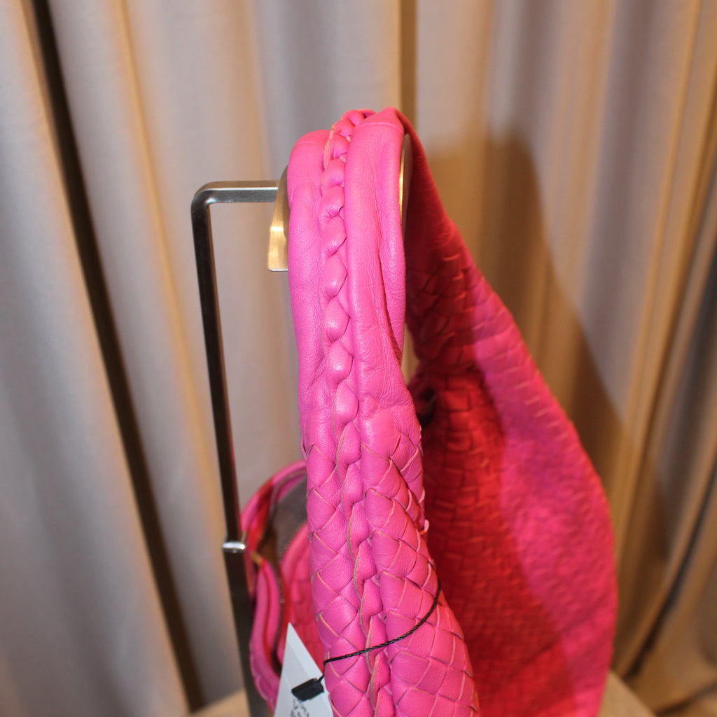 Bottega Veneta Pink Intrecciato Bag
