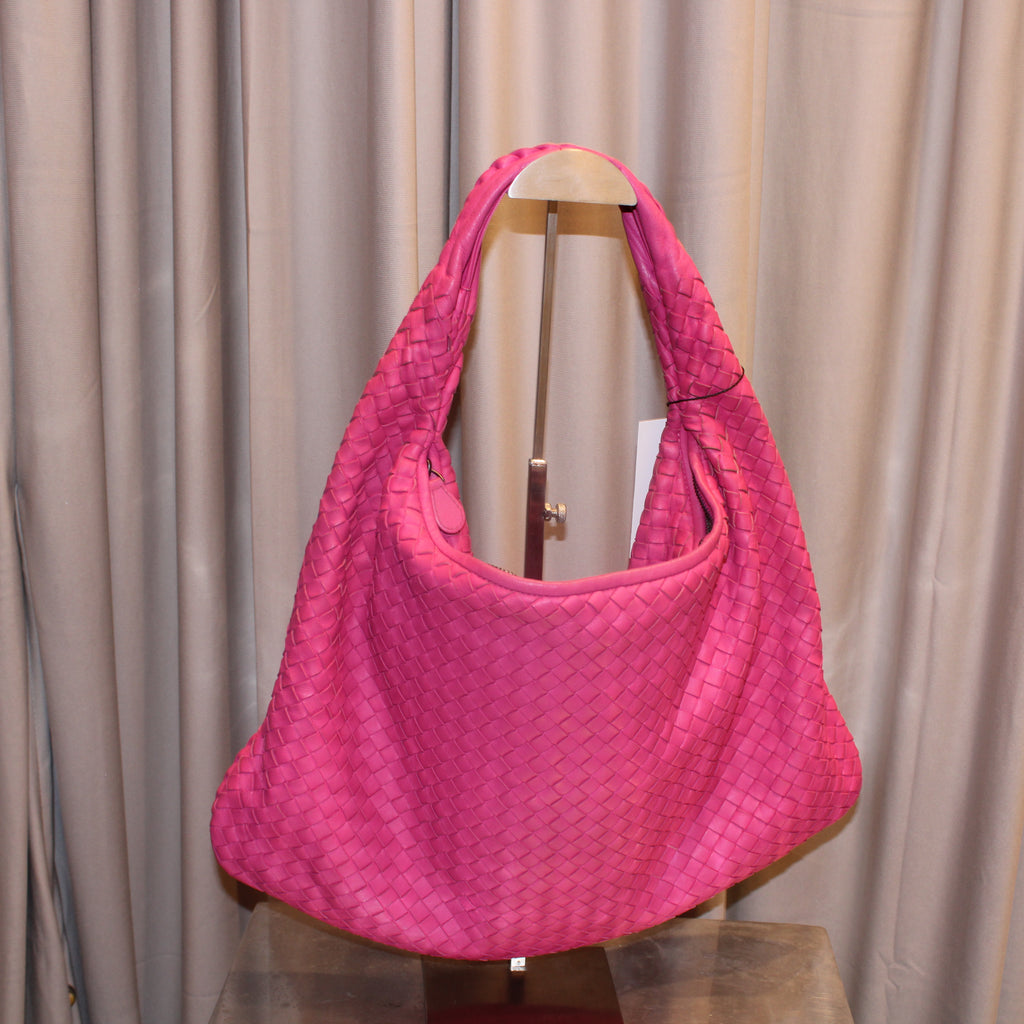 Bottega Veneta Pink Intrecciato Bag