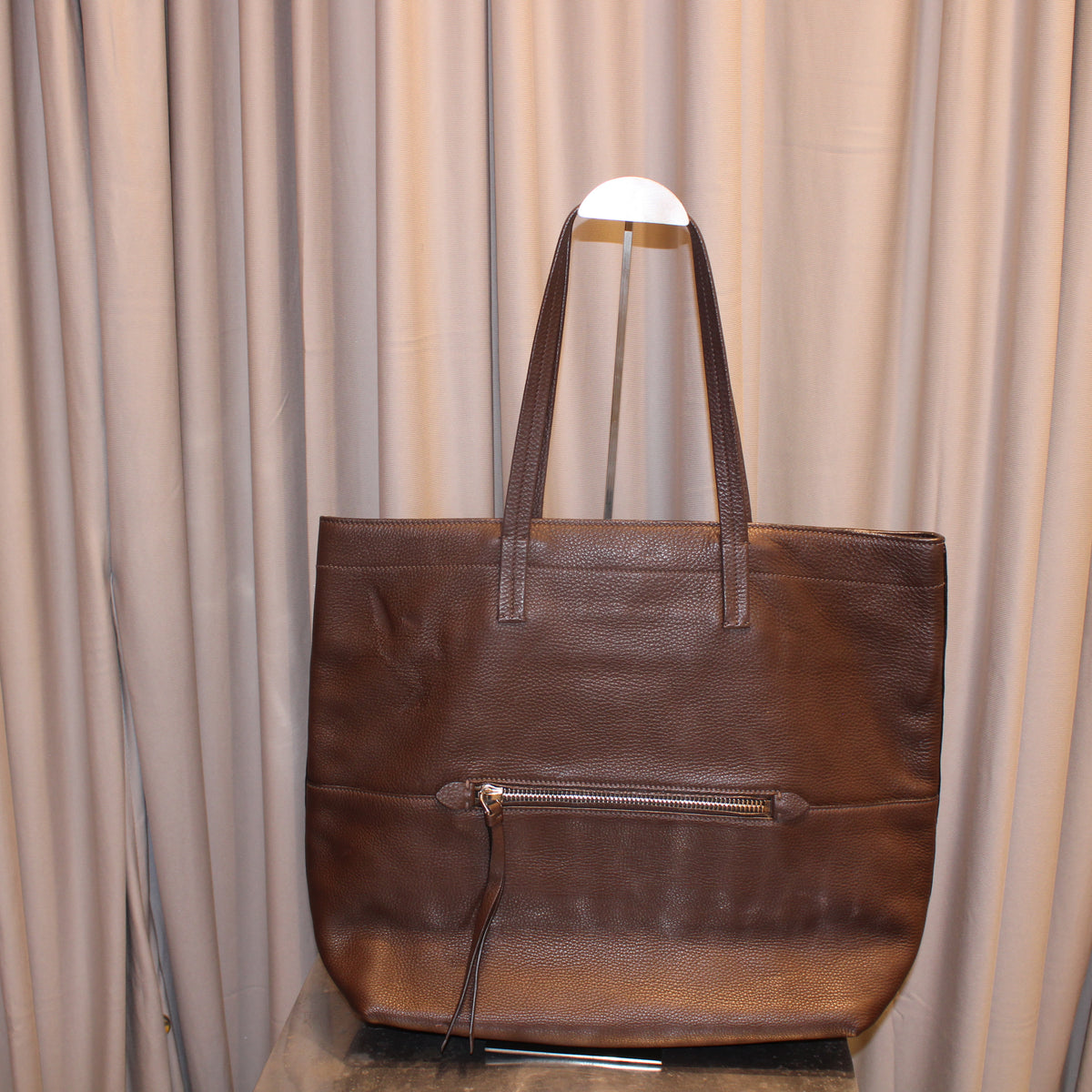 Vintage Miu Miu Brown Leather Tote Bag