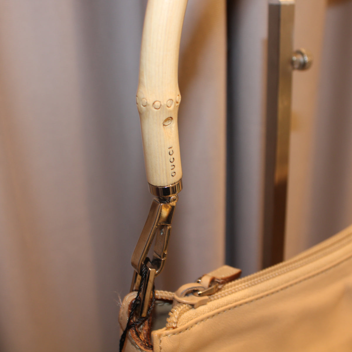 Vintage Gucci leather Bag with Bamboo Handle