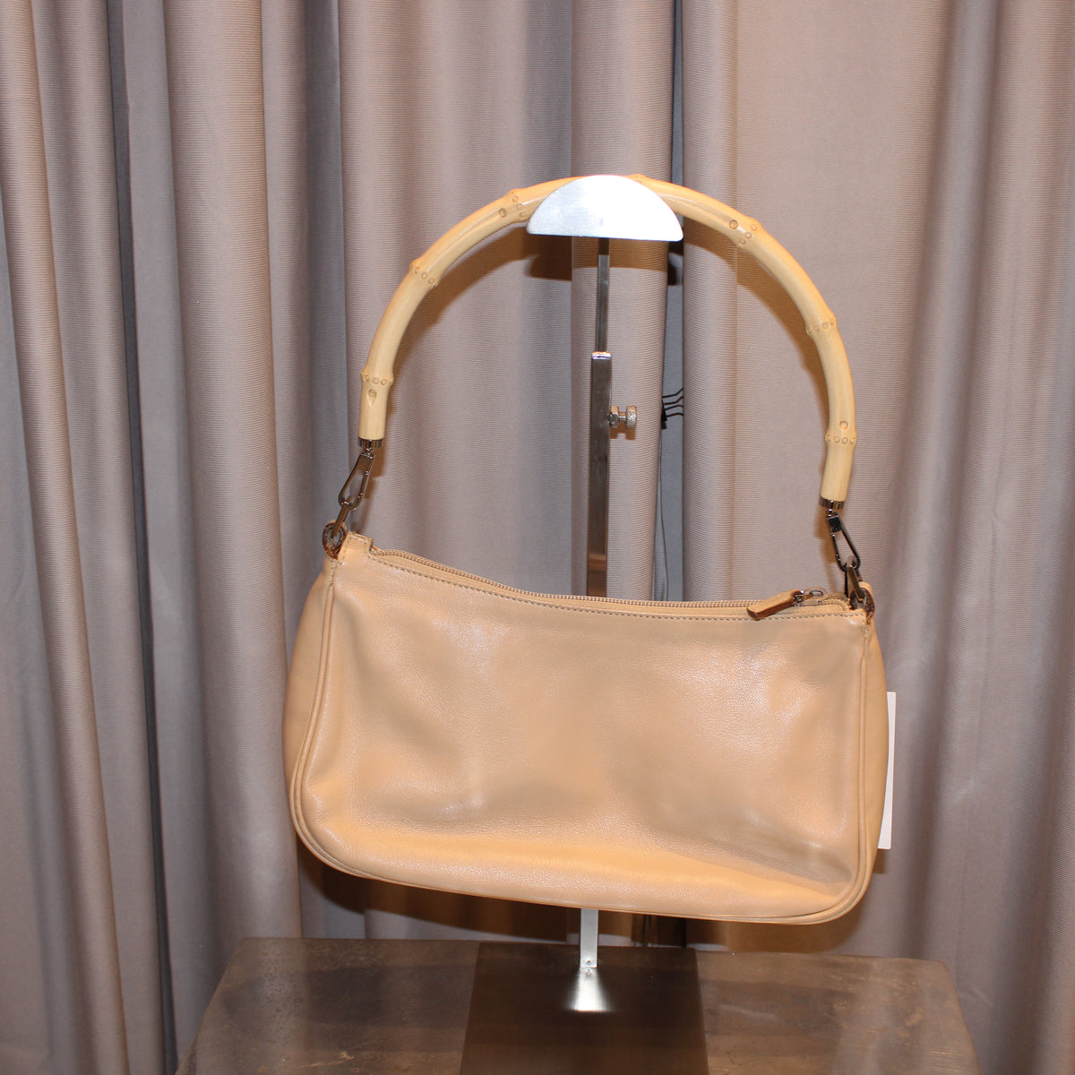 Vintage Gucci leather Bag with Bamboo Handle